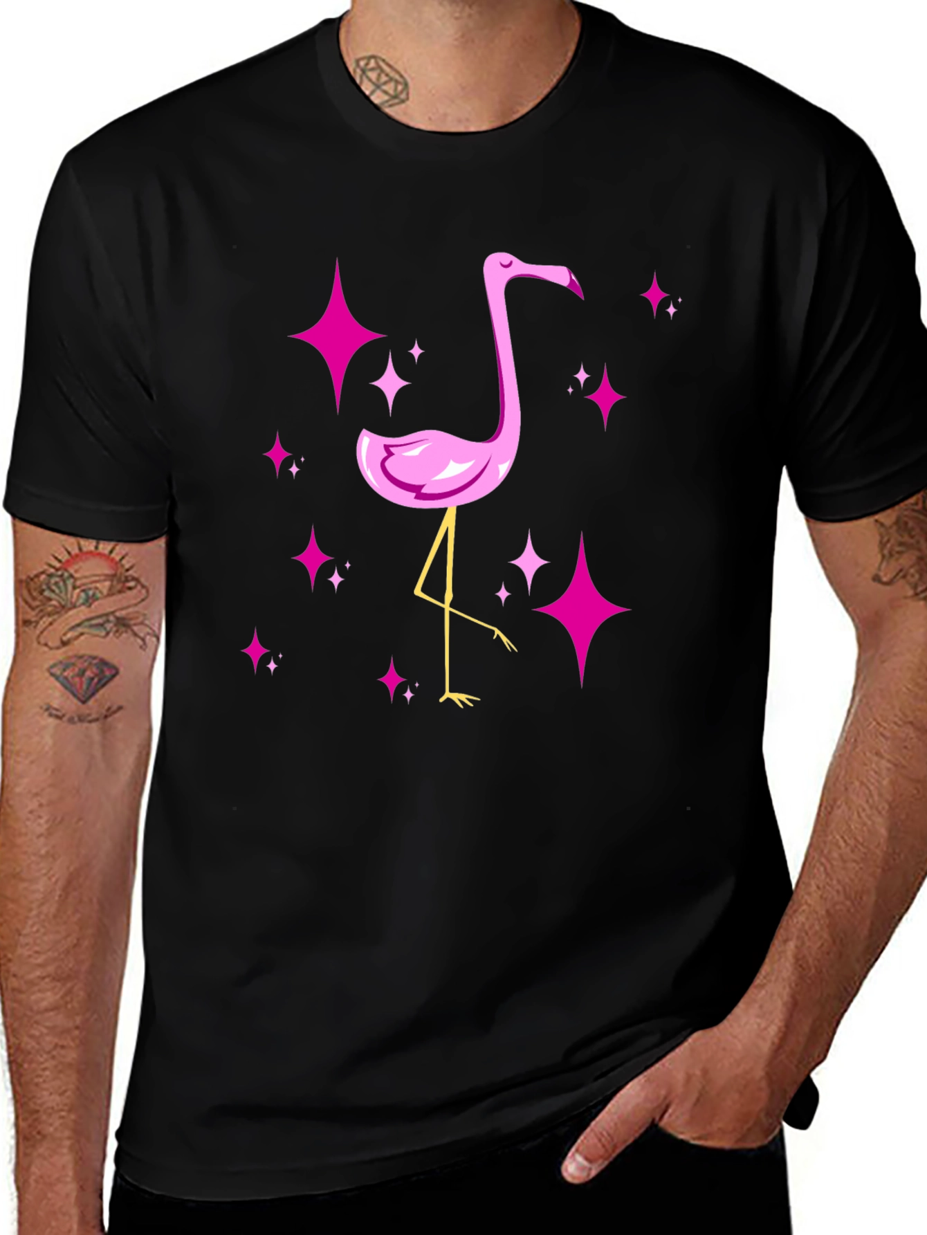 Variant 12 of Black Flamingo Graphic Tee