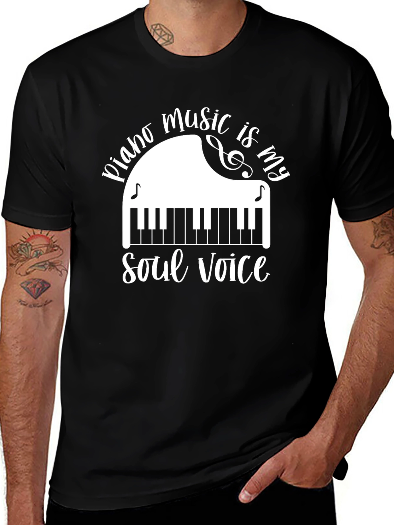 Variant 4 of Piano Music Soul Voice T-Shirt