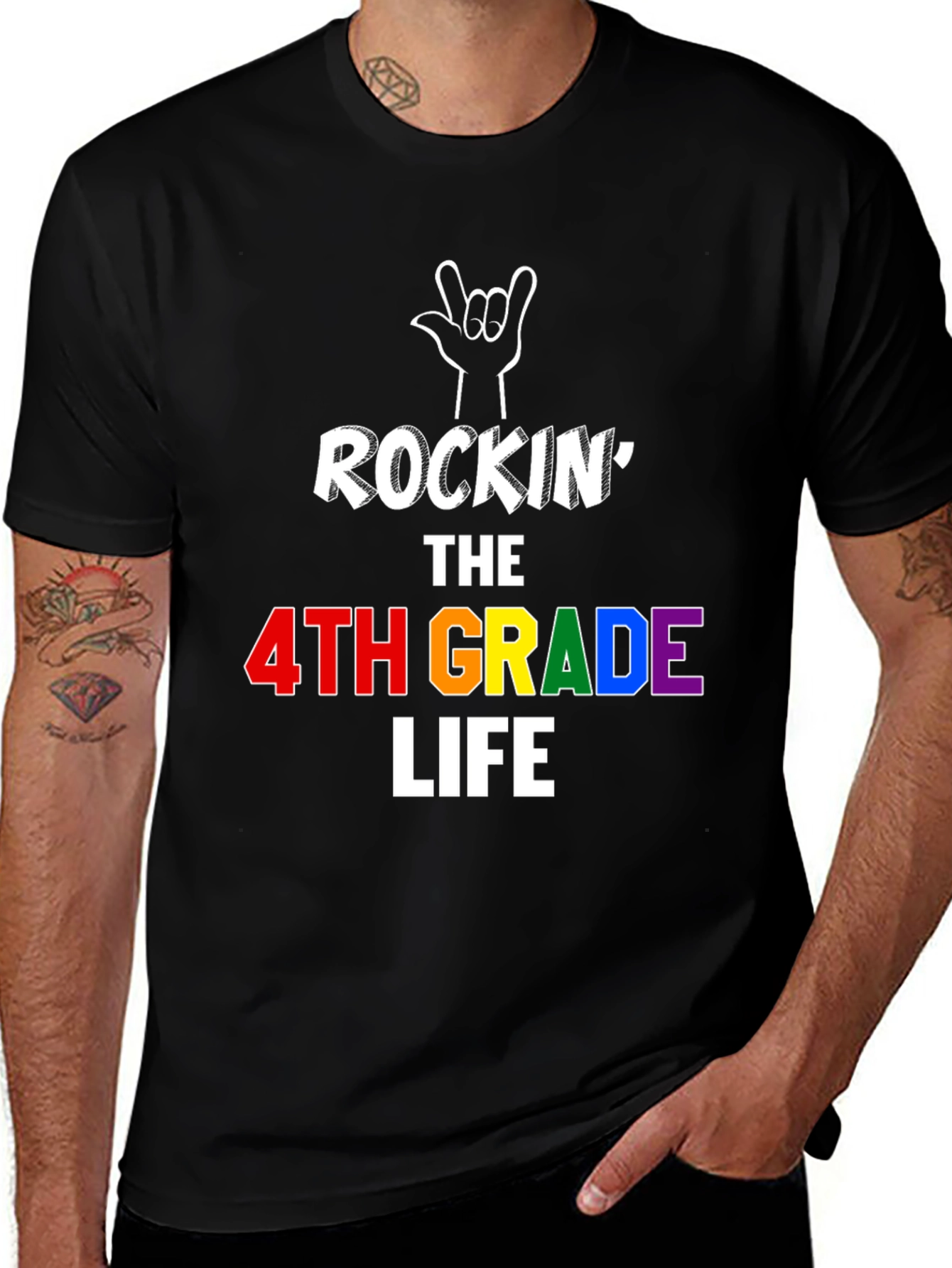 Variant 24 of Rockin' the 4th Grade Life T-Shirt