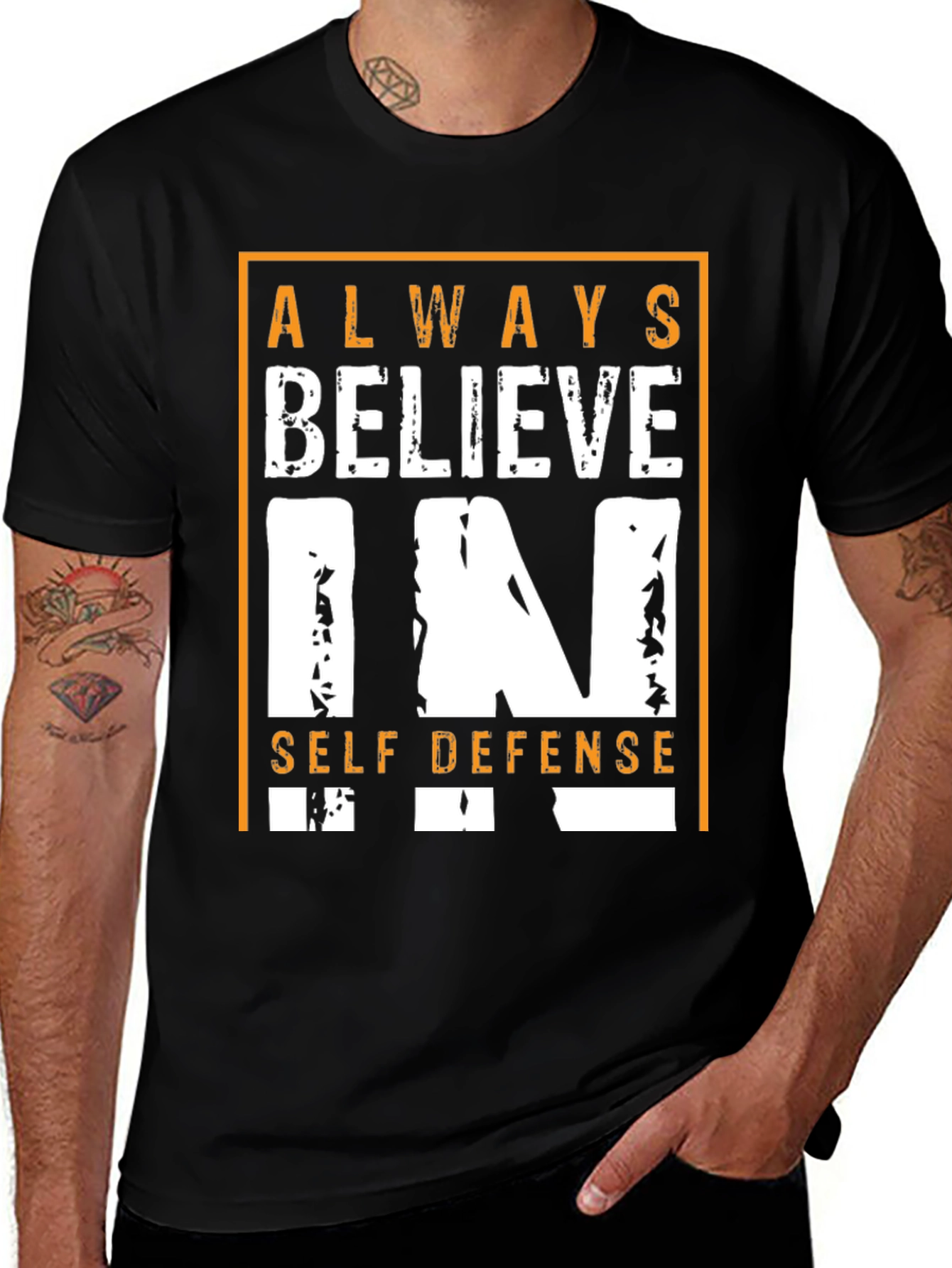 Variant 22 of Believe in Self Defense Graphic Tee