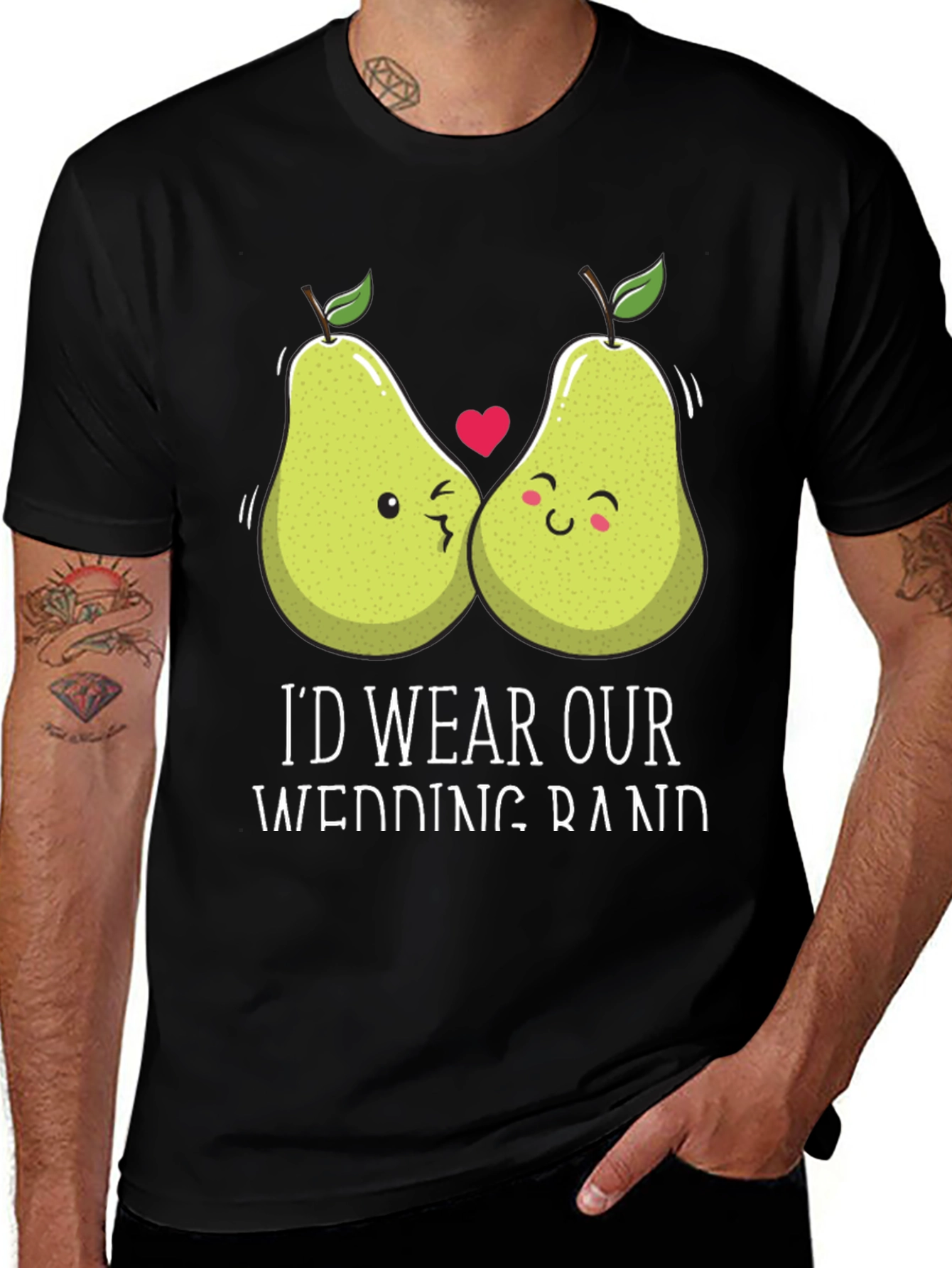 Cute Pear Wedding T-Shirt