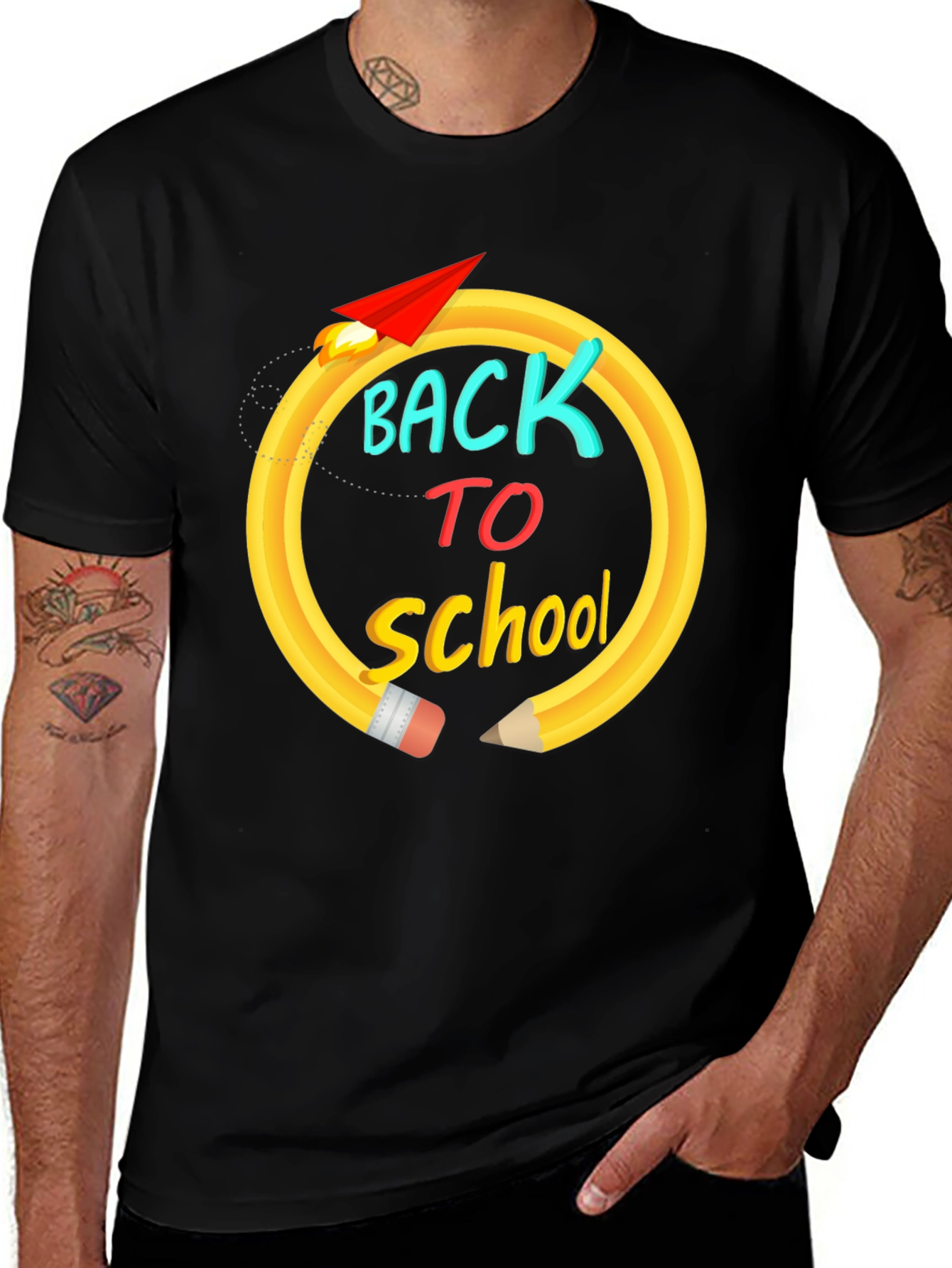Variant 18 of Back To School Black T-Shirt