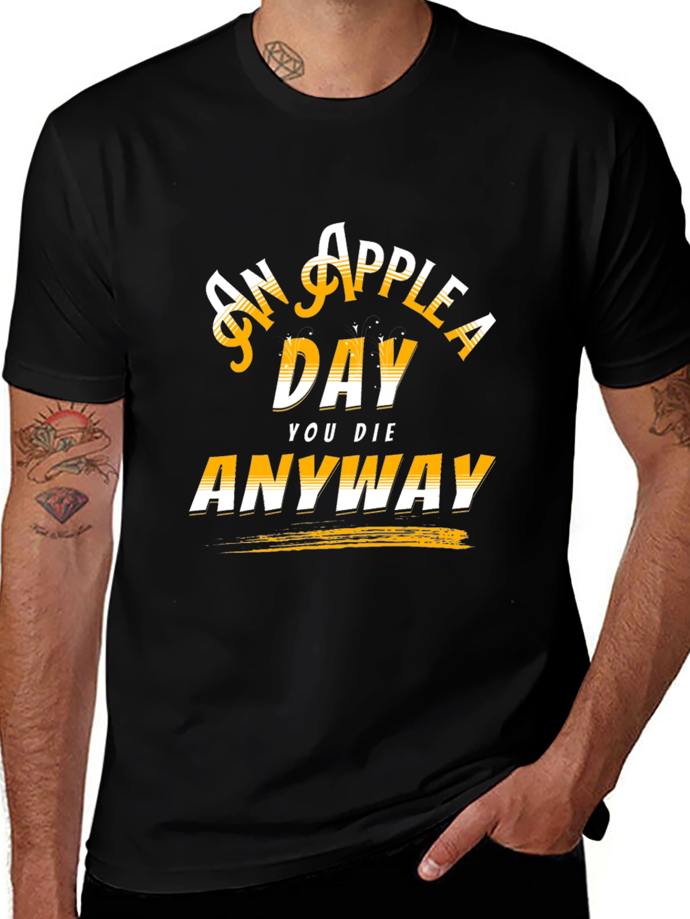 Variant 18 of An Apple A Day Funny T-Shirt - Unisex