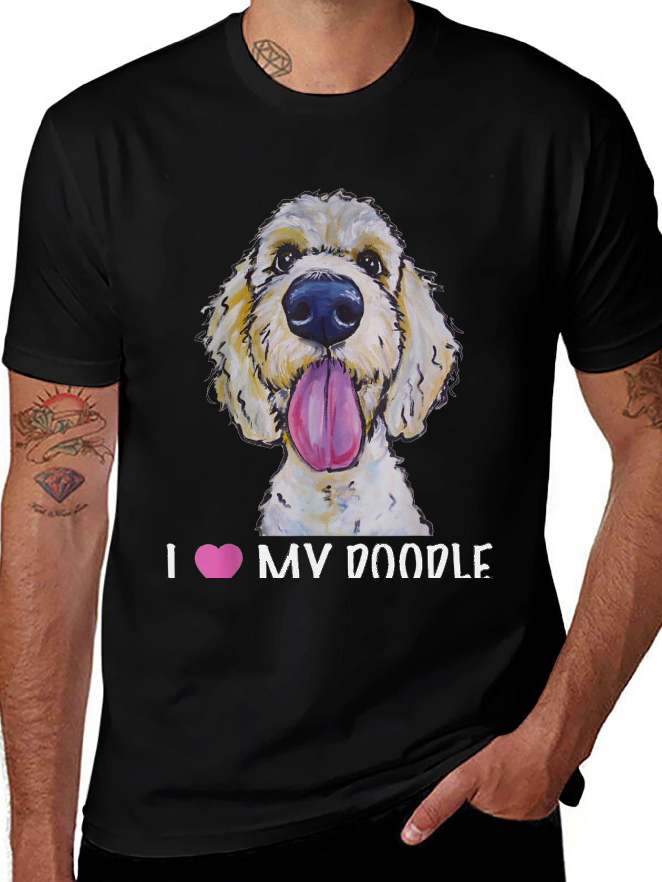 Variant 10 of I Love My Doodle T-Shirt