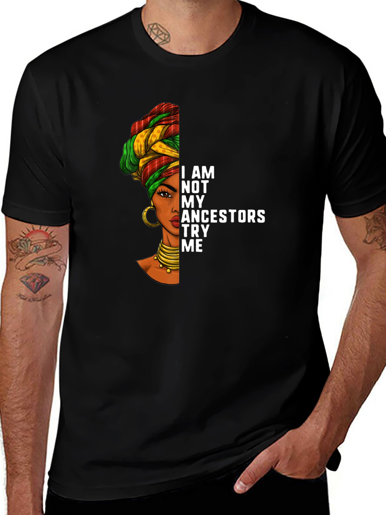 Variant 26 of Ancestors T-Shirt - Black Pride