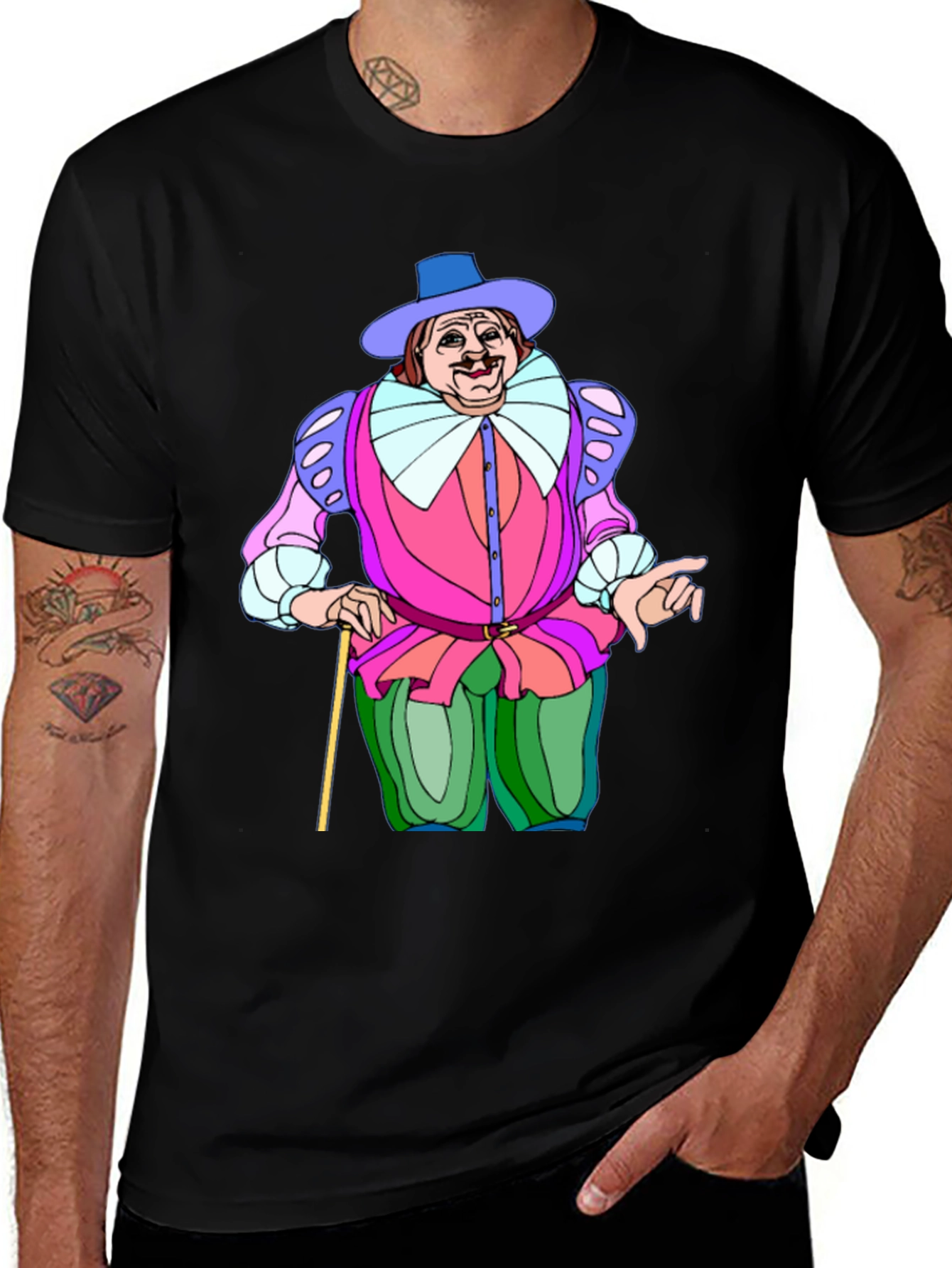 Variant 17 of Colorful Cartoon Man T-Shirt
