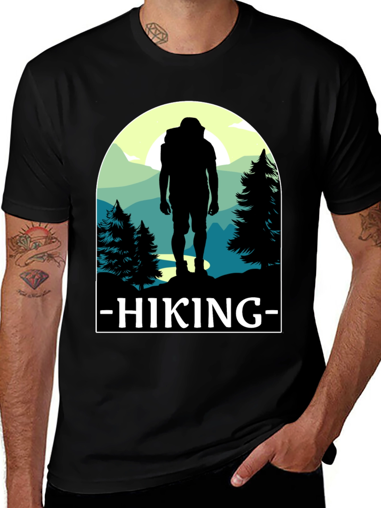 Variant 23 of Hiking Adventure T-Shirt - Nature Silhouette