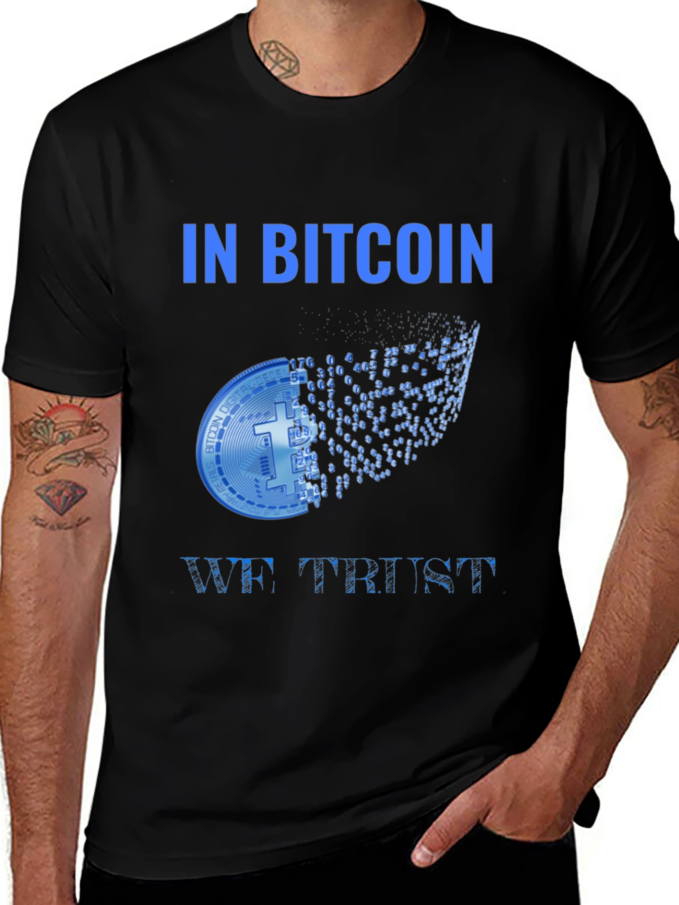 In Bitcoin We Trust Black T-Shirt