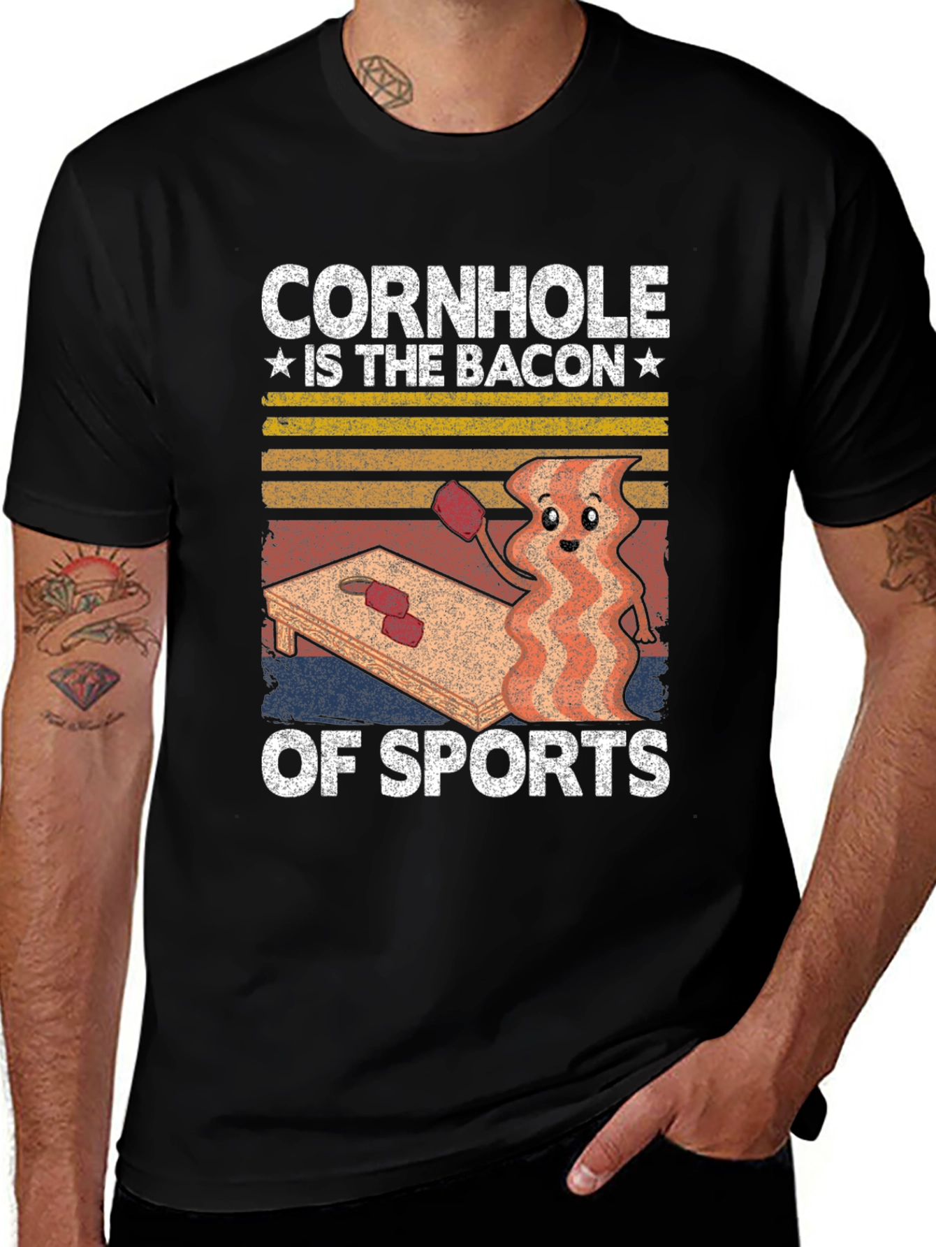 Variant 11 of Cornhole is The Bacon of Sports Funny T-Shirt