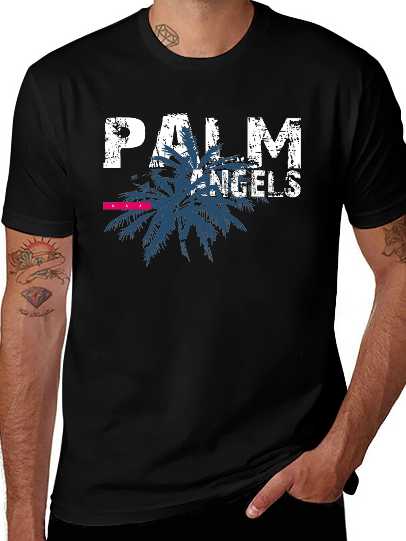 Variant 30 of Palm Angels Graphic Print Black T-Shirt