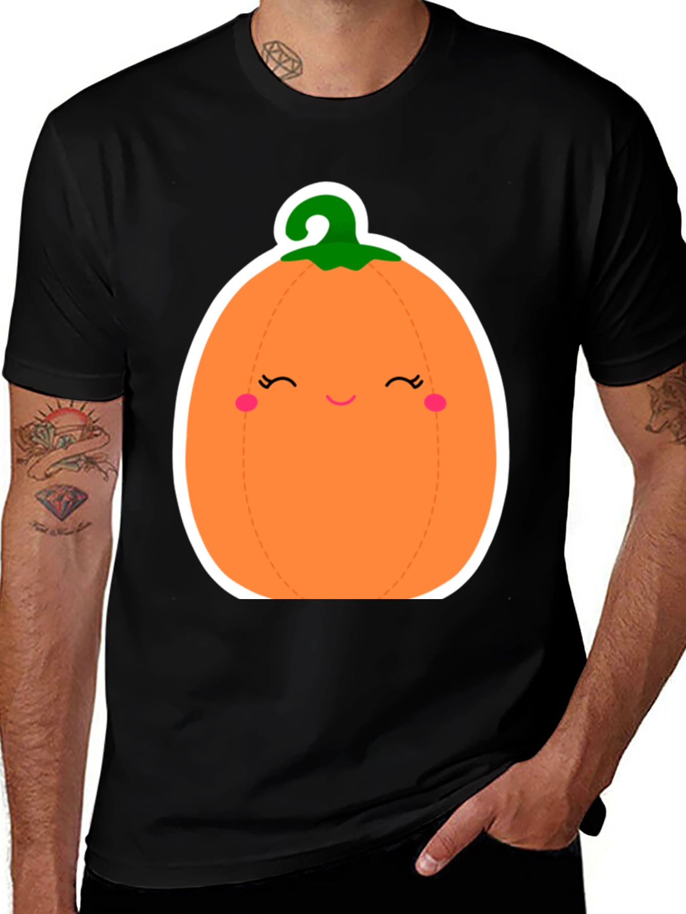Cute Pumpkin Graphic Tee - Halloween Ready!