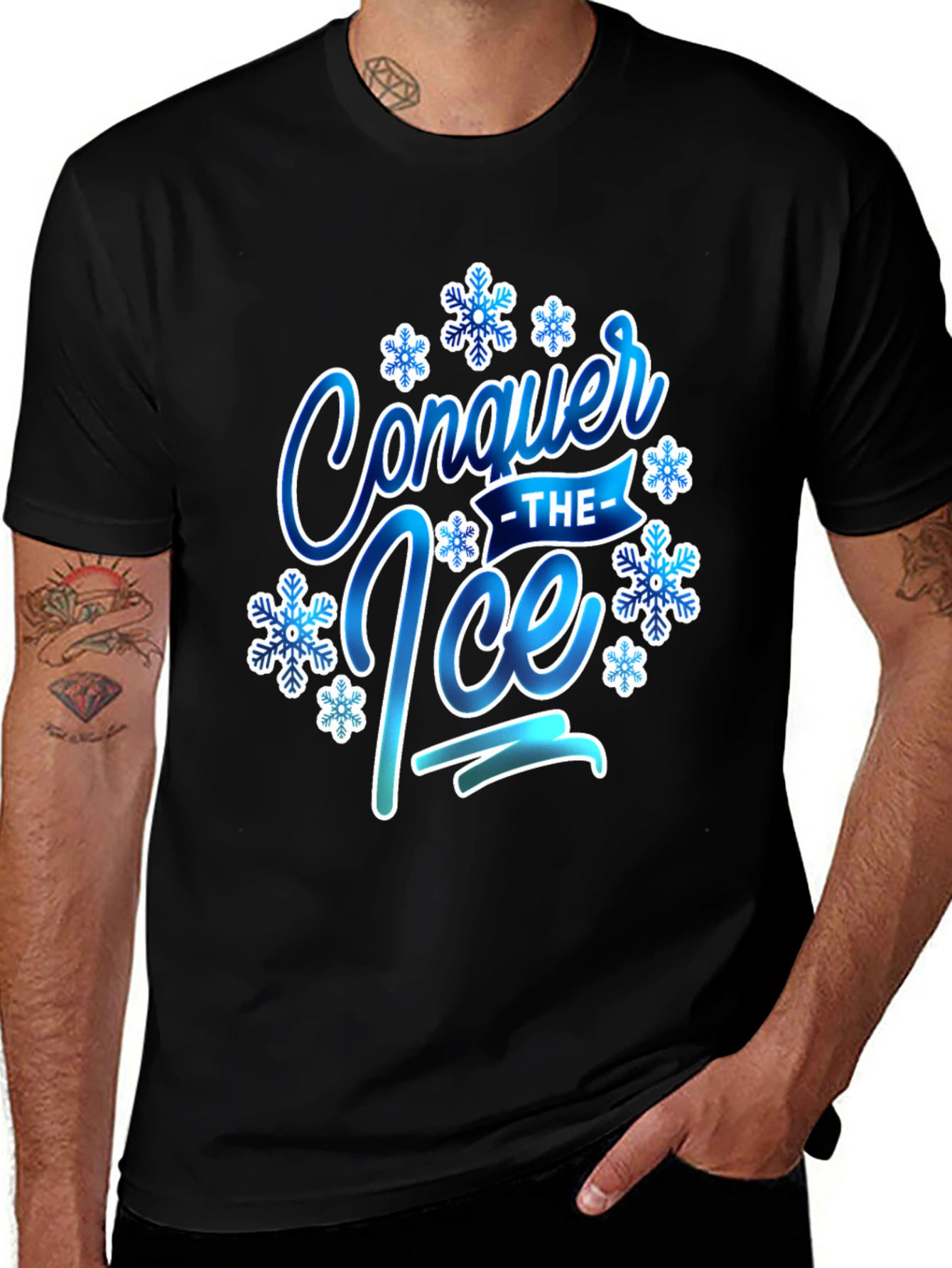 Conquer The Ice Graphic Tee Winter Season