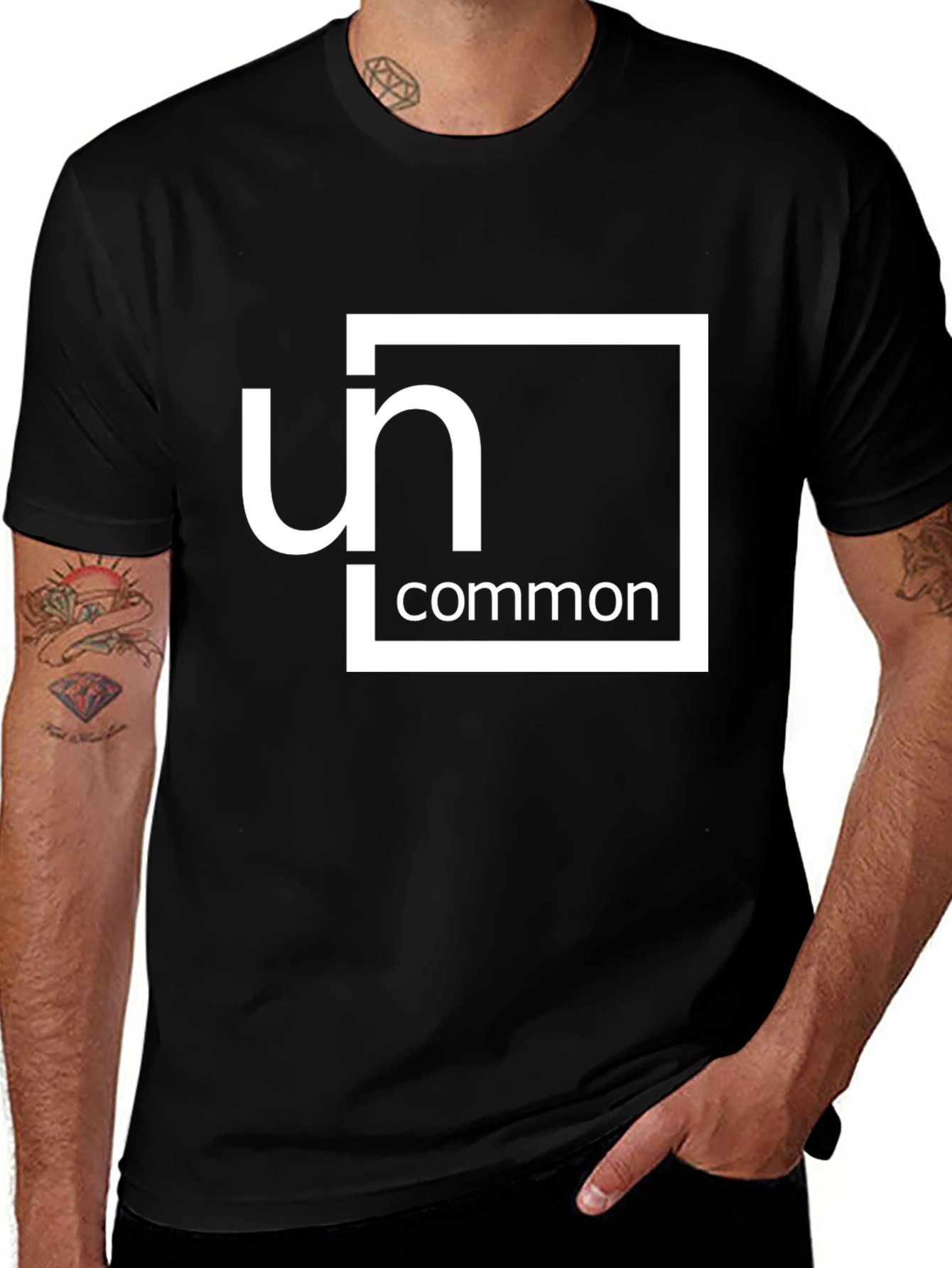Variant 23 of Uncommon Graphic Tee - Stylish Black Cotton T-Shirt
