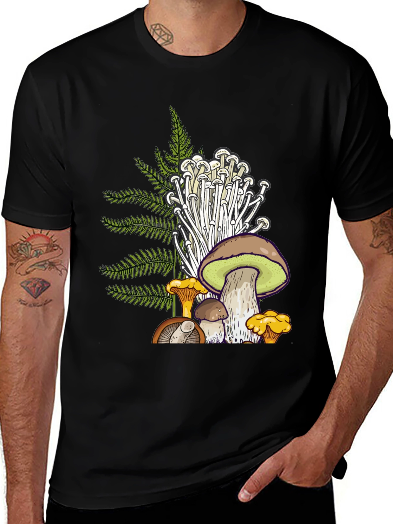 Variant 27 of Mushroom Graphic T-Shirt - Nature Inspired Tee
