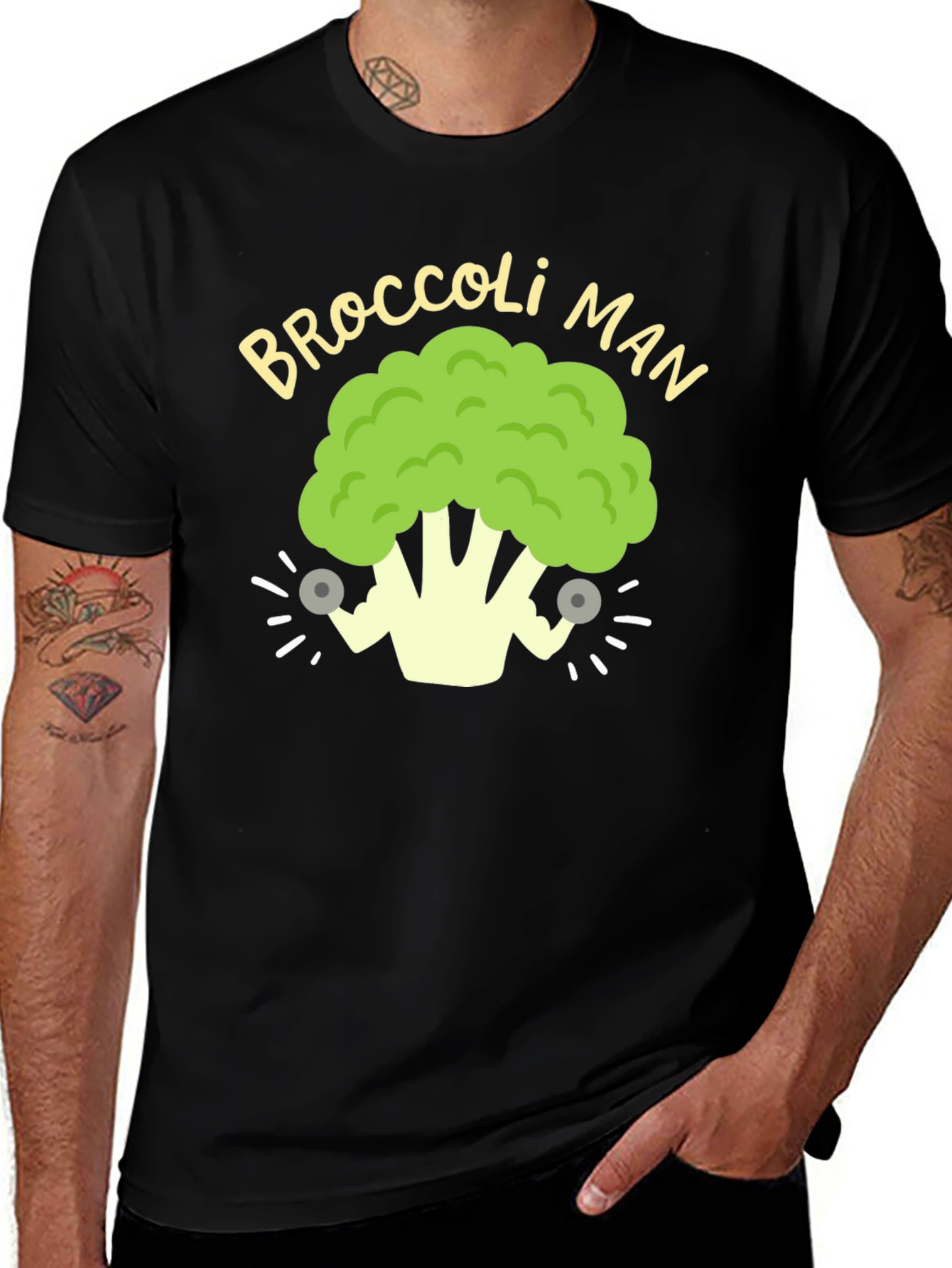 Variant 15 of Broccoli Man Graphic T-Shirt