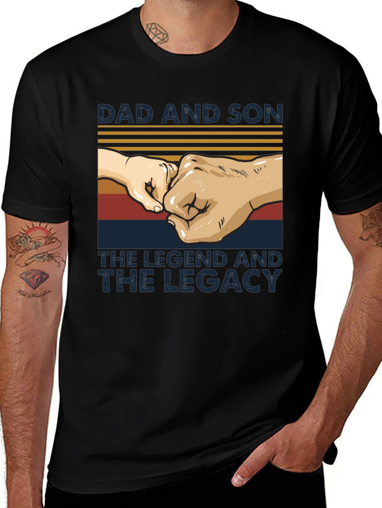 Variant 4 of Dad and Son T-Shirt - The Legend and Legacy