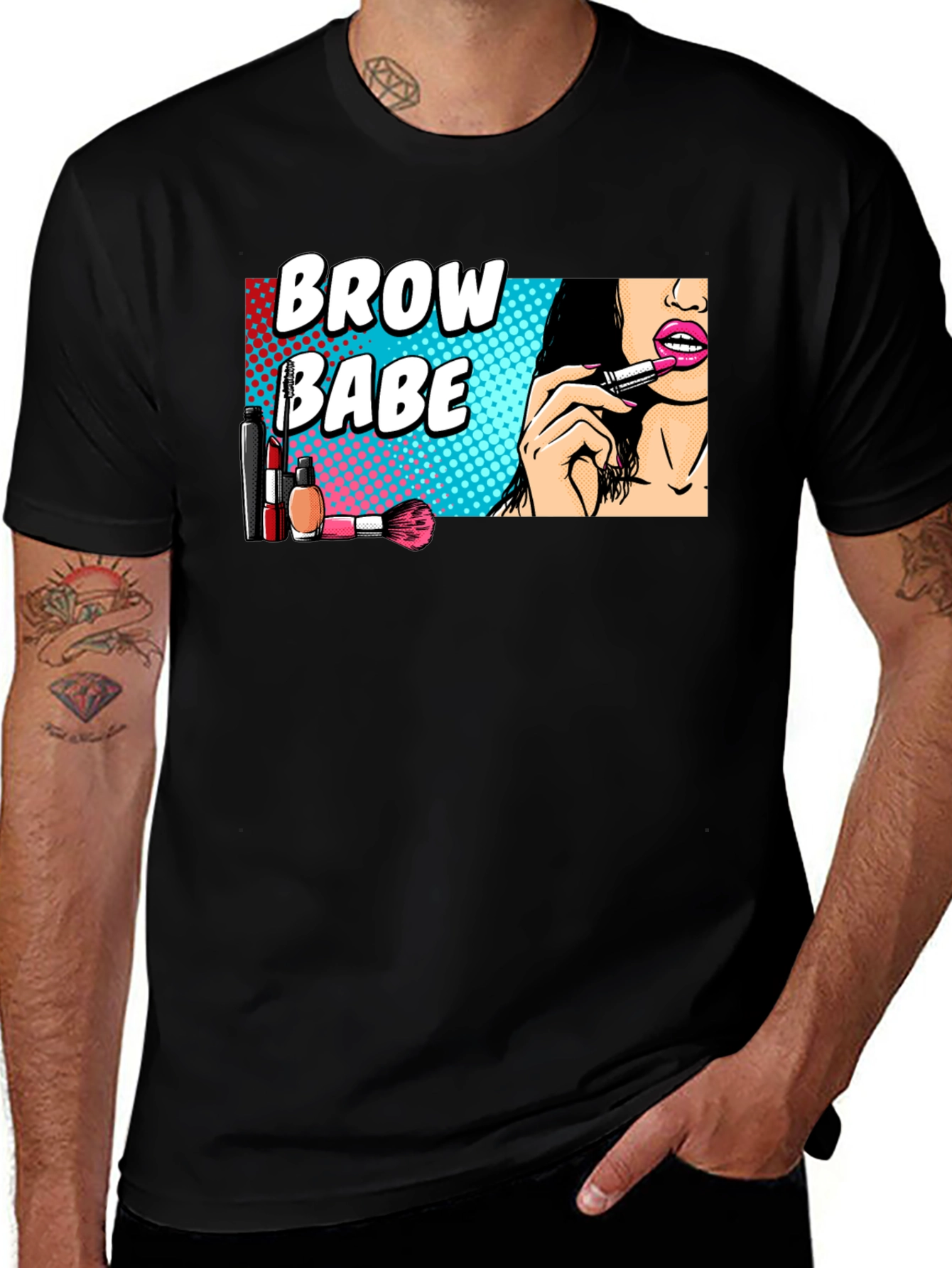 Variant 28 of Brow Babe Graphic Tee - Makeup Artist T-Shirt