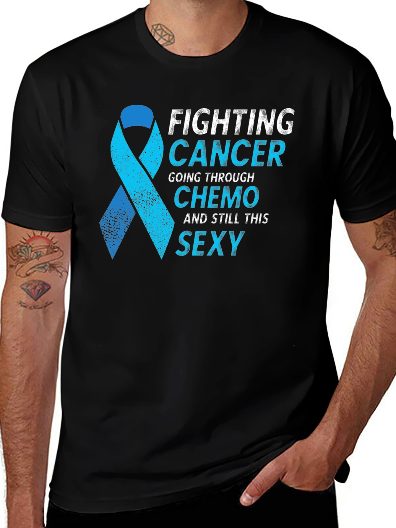 Variant 5 of Fighting Cancer Chemo Sexy T-Shirt