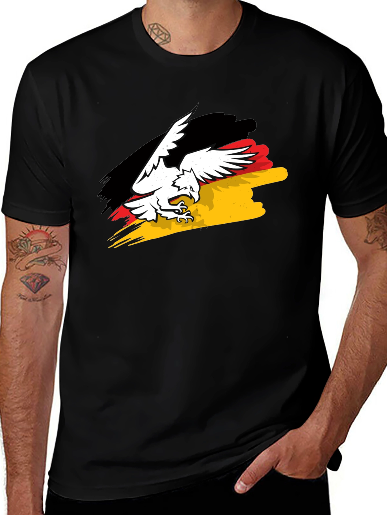 Variant 24 of German Flag Eagle T-Shirt