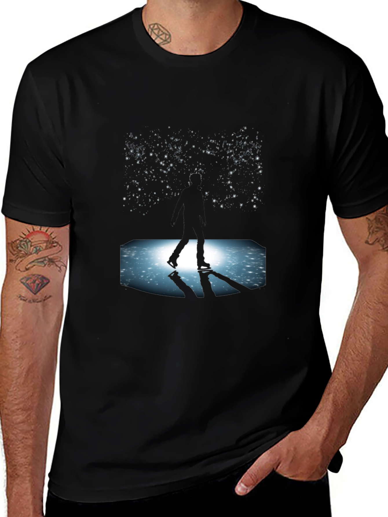 Skating Under the Stars Graphic Tee