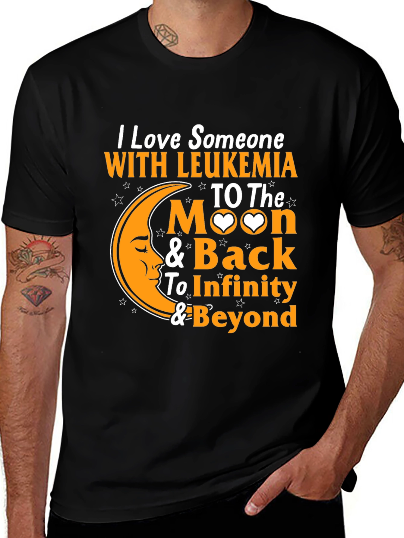 Leukemia Awareness T-Shirt: Love to the Moon & Back