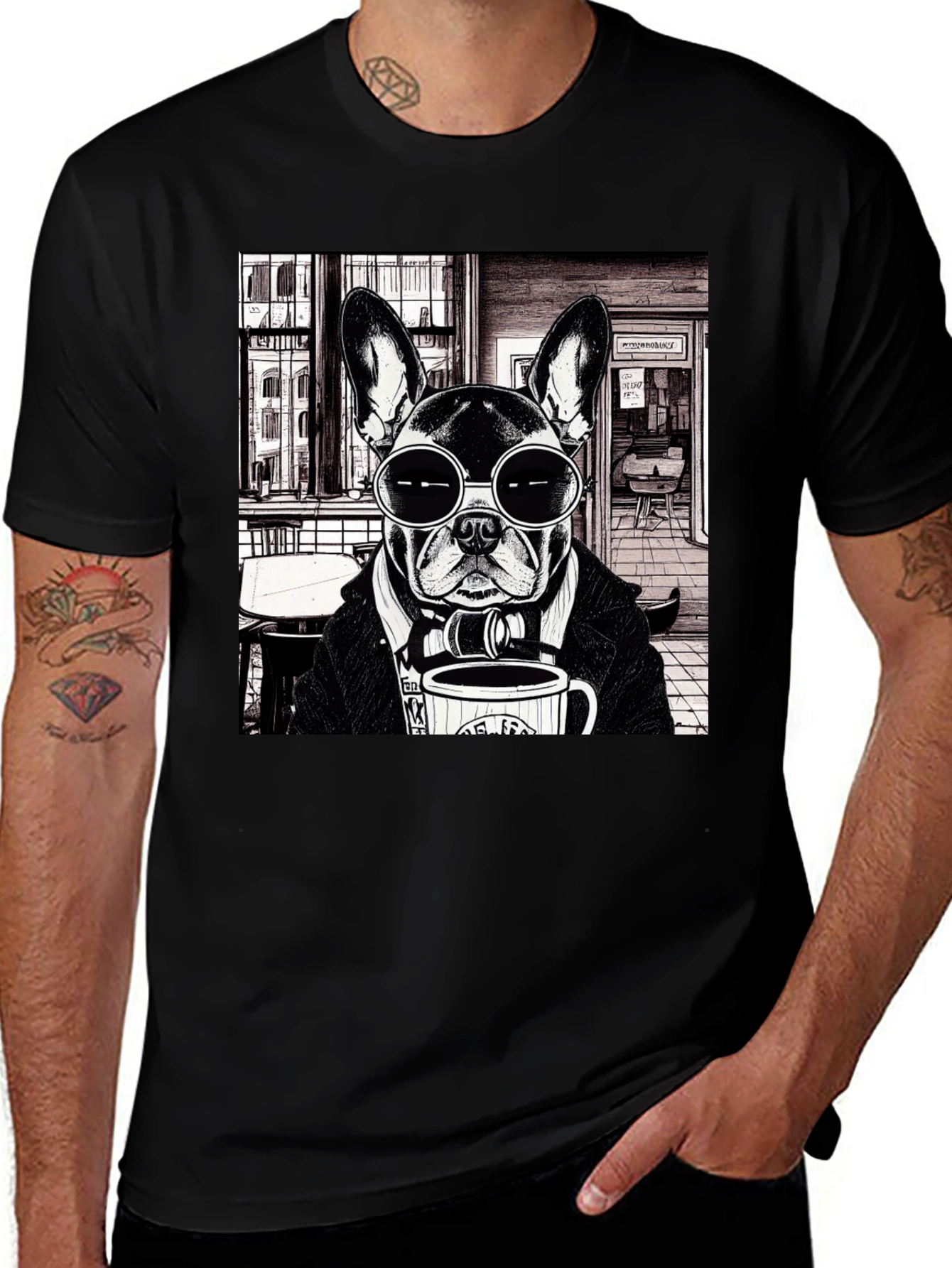Variant 30 of Dog in Shades Graphic Tee