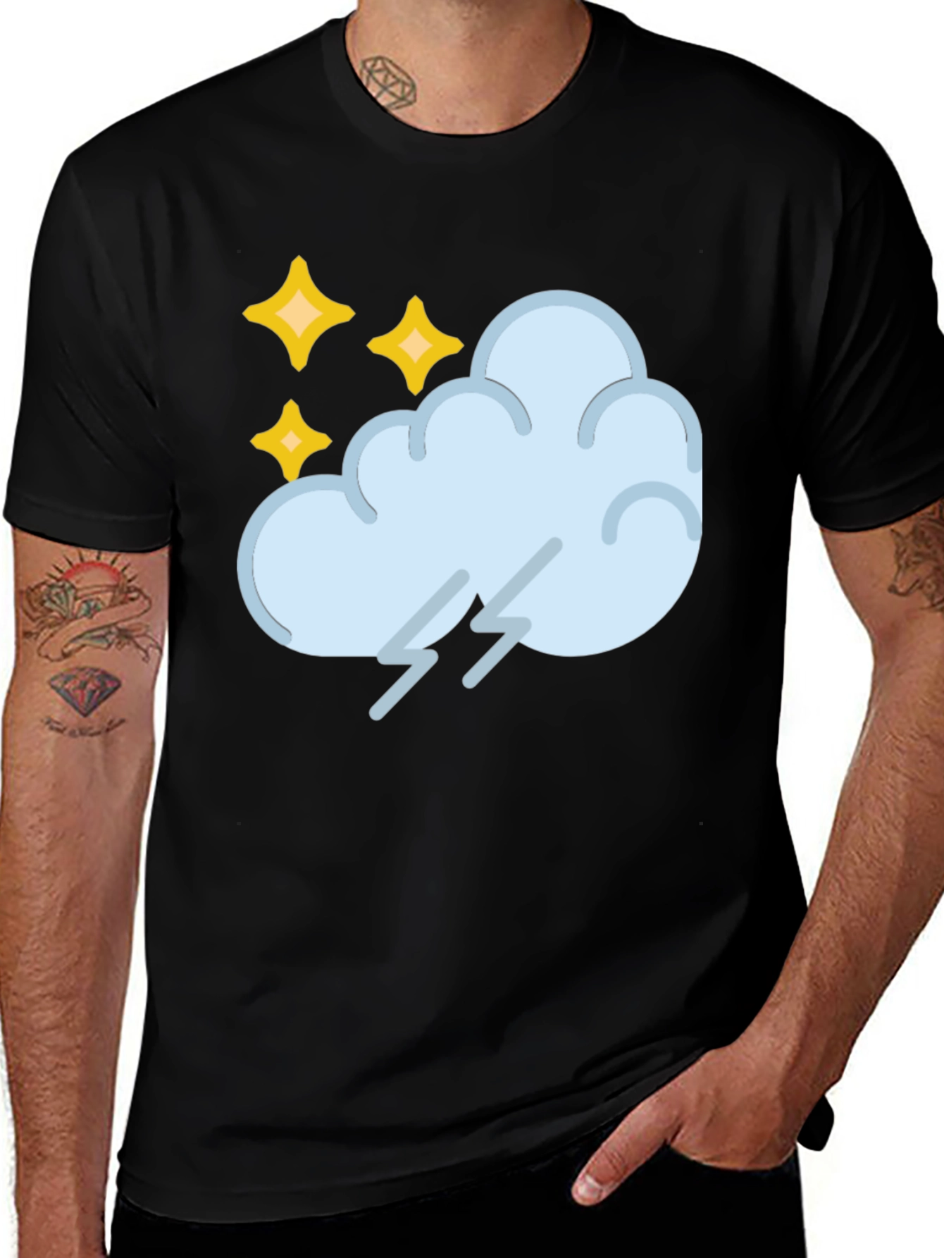 Variant 2 of Storm Cloud T-Shirt - Weather Graphic Tee