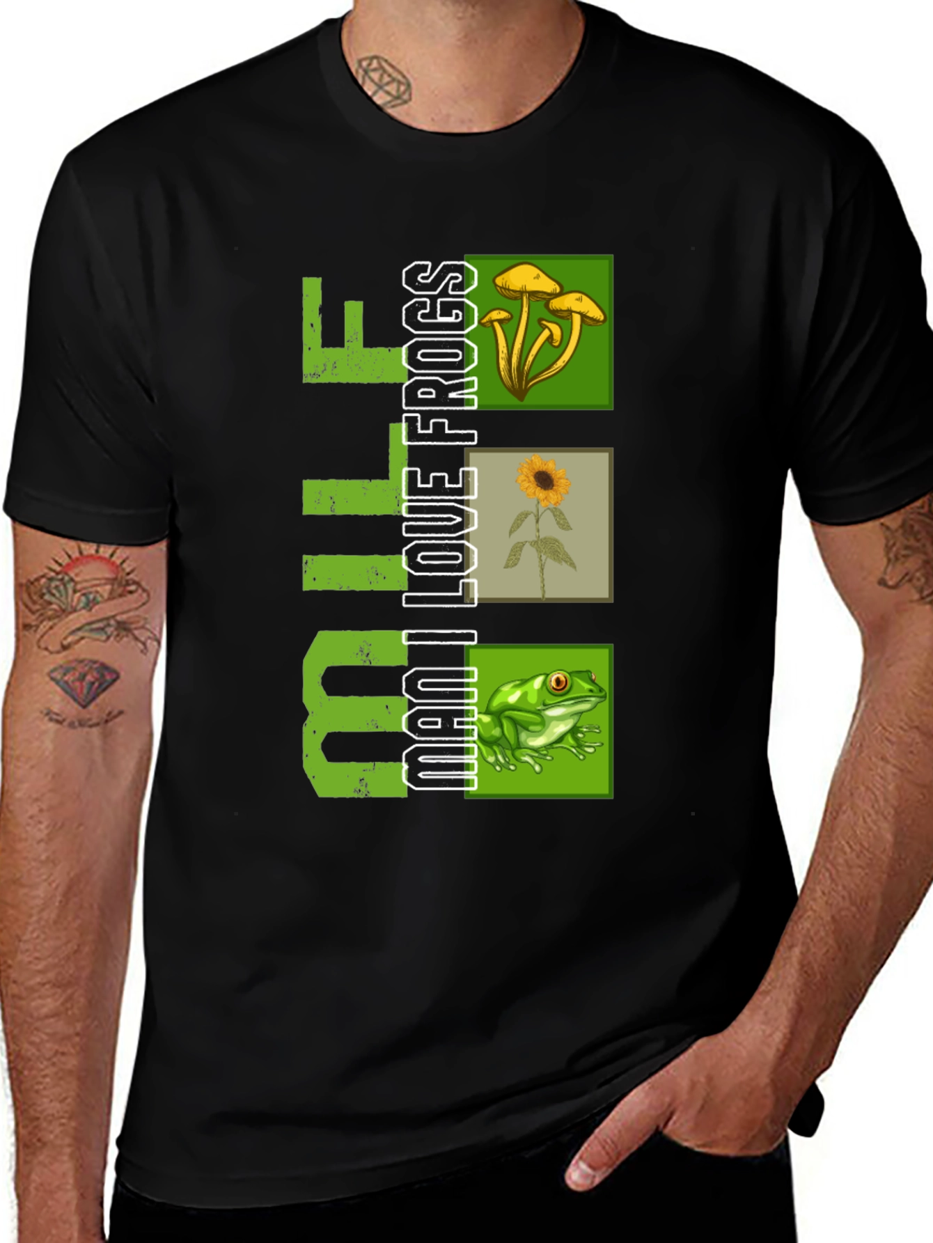 Variant 21 of Man I Love Frogs T-Shirt - Nature & Humor
