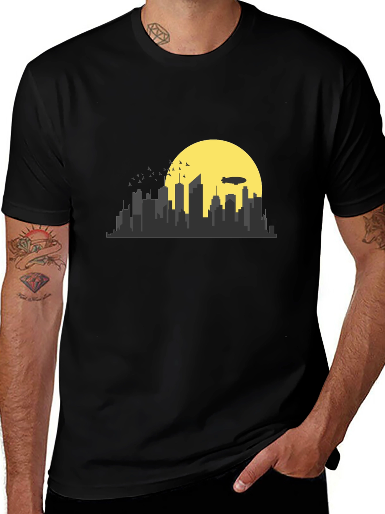 Variant 6 of Cityscape Graphic Tee - Stylish Urban Design