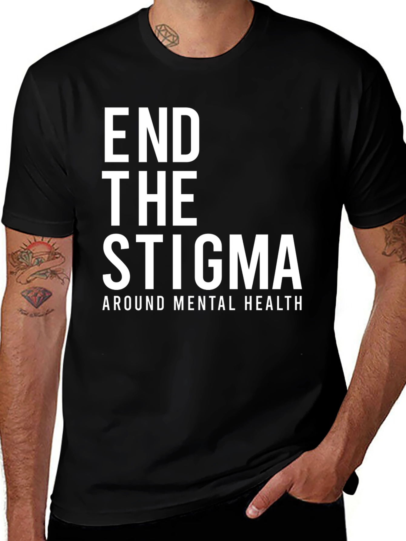 Variant 15 of End the Stigma Mental Health T-Shirt