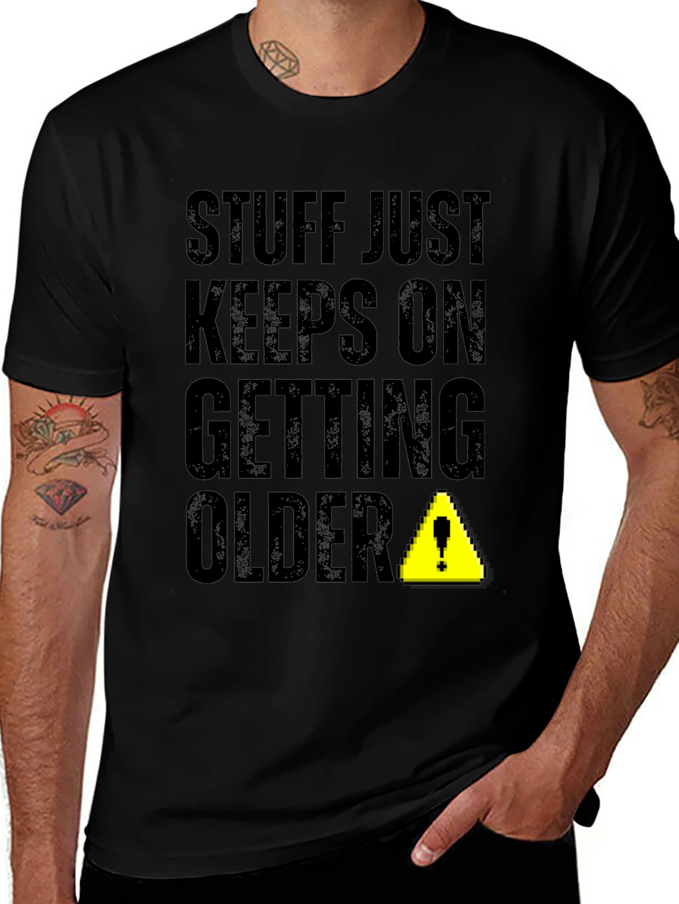 Variant 27 of Stuff Just Keeps On Getting Older Novelty T-Shirt