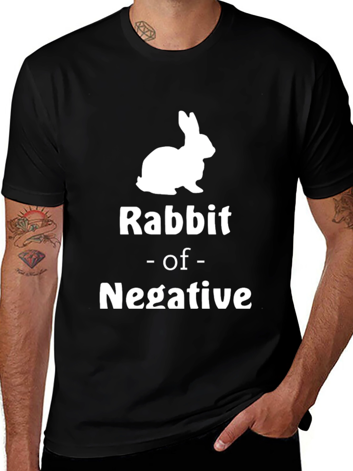 Variant 27 of Rabbit of Negative T-Shirt