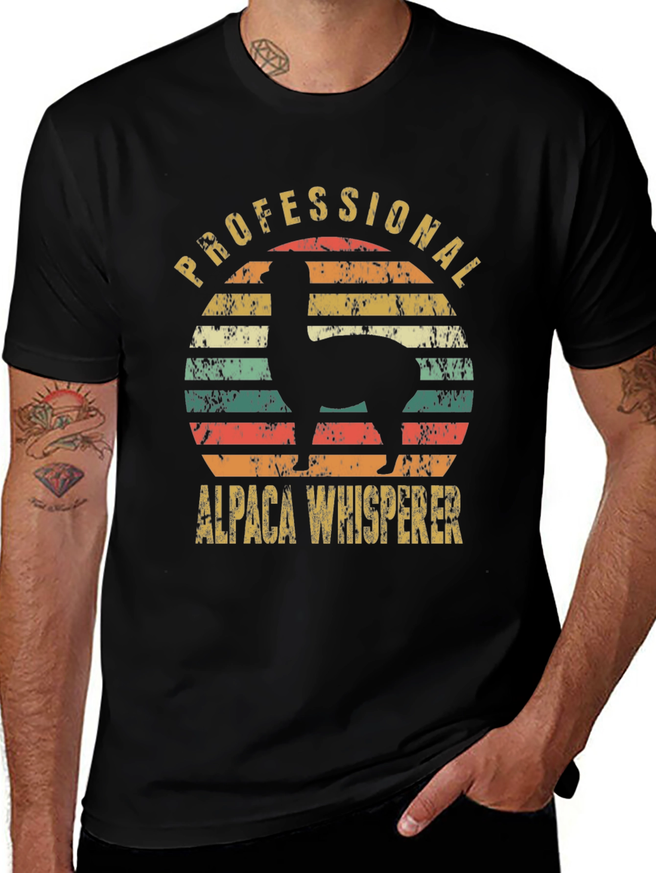 Alpaca Whisperer T-Shirt - Retro Style