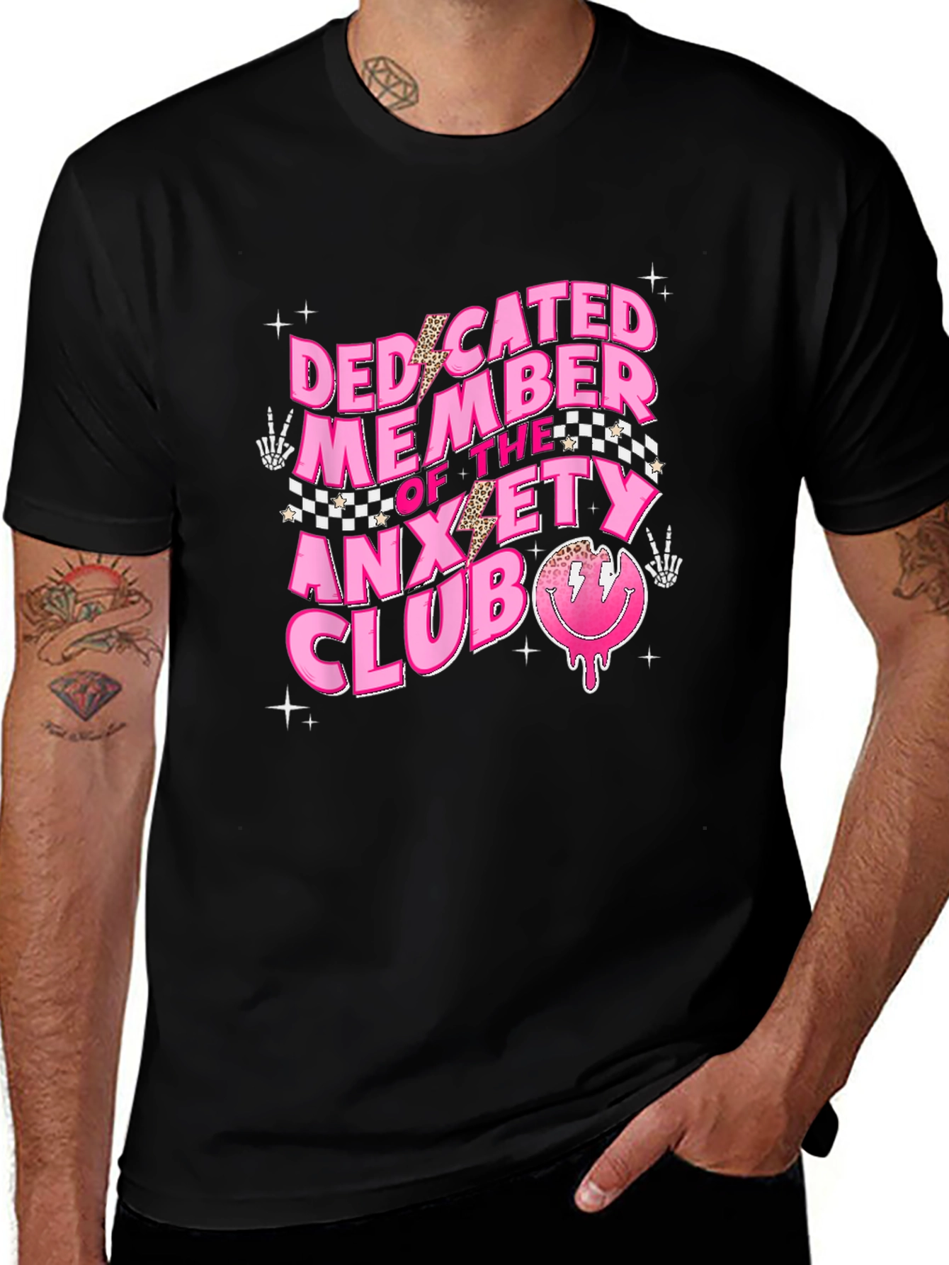 Variant 11 of Anxiety Club Graphic T-Shirt