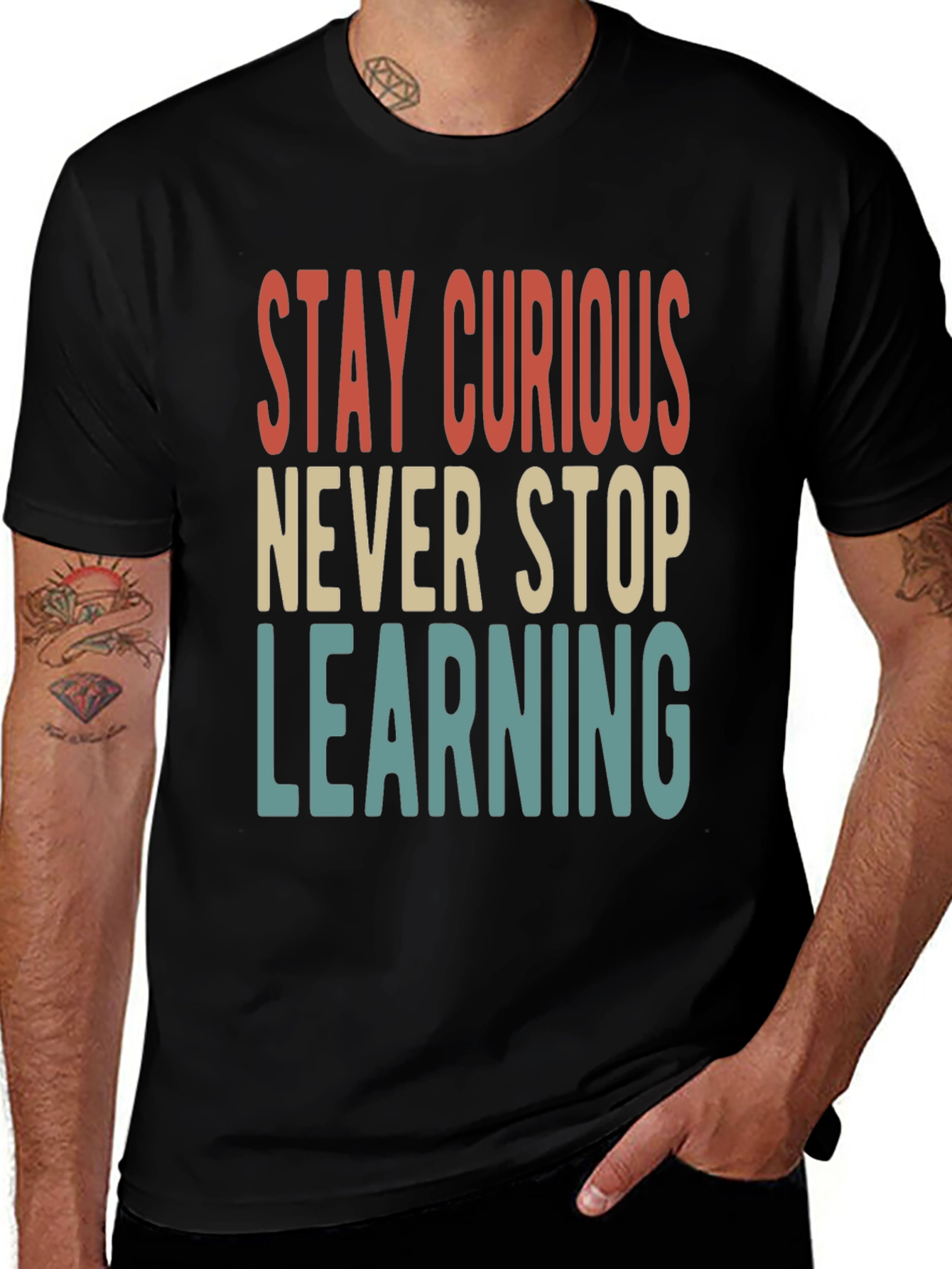 Stay Curious T-Shirt - Never Stop Learning Tee