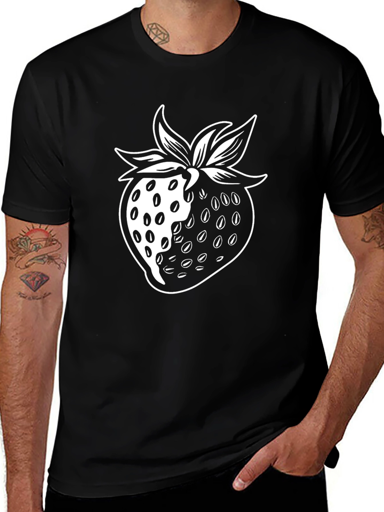 Variant 16 of Strawberry Graphic Tee - Modern Design