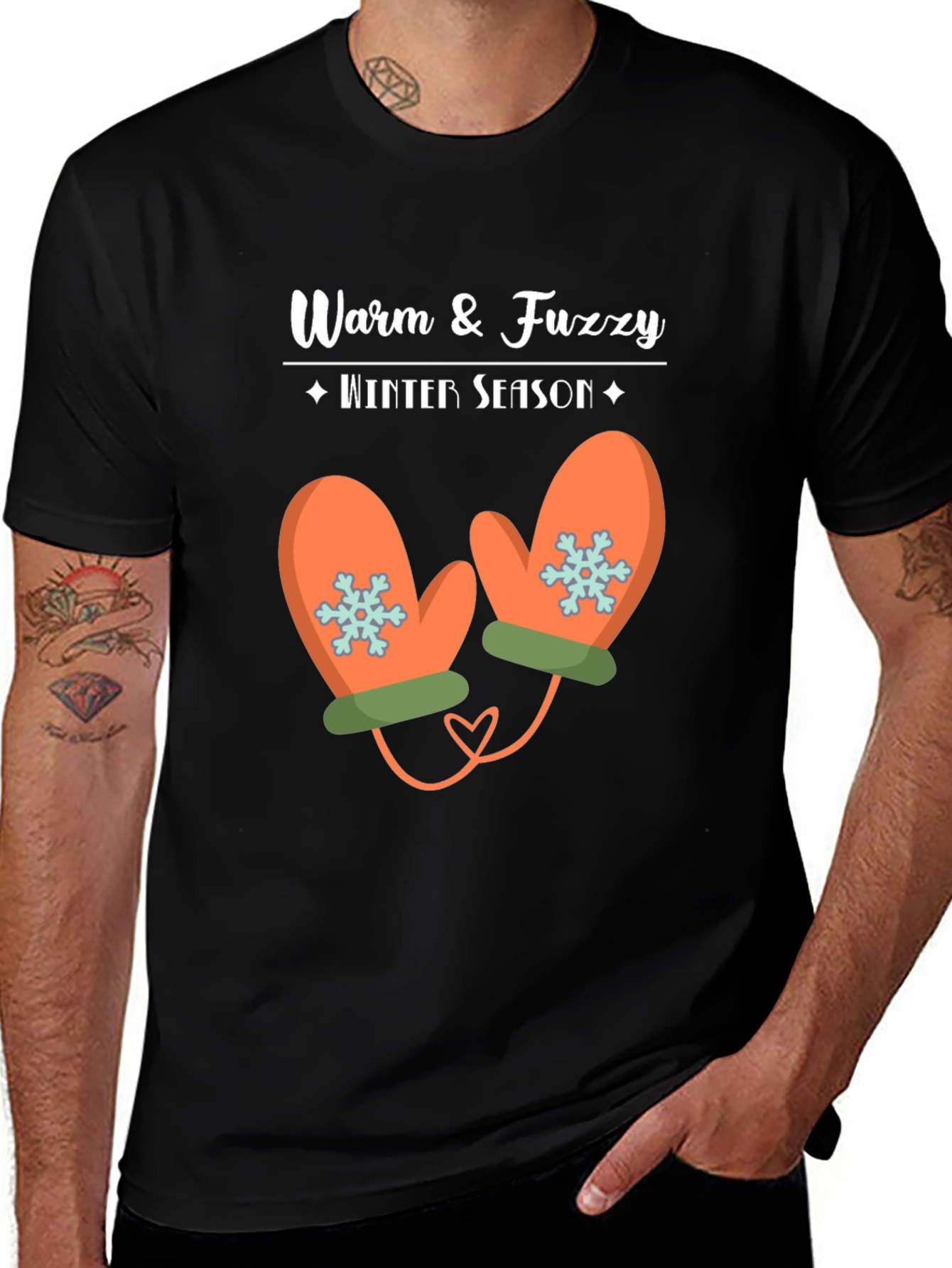 Variant 8 of Warm & Fuzzy Winter Season T-Shirt