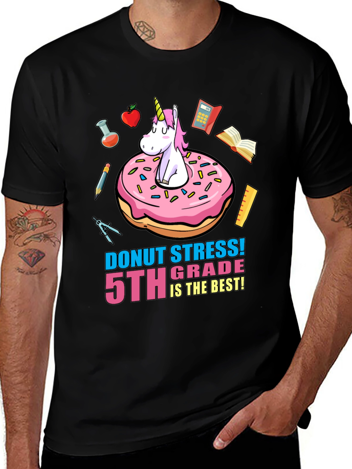 Unicorn Donut 5th Grade T-Shirt