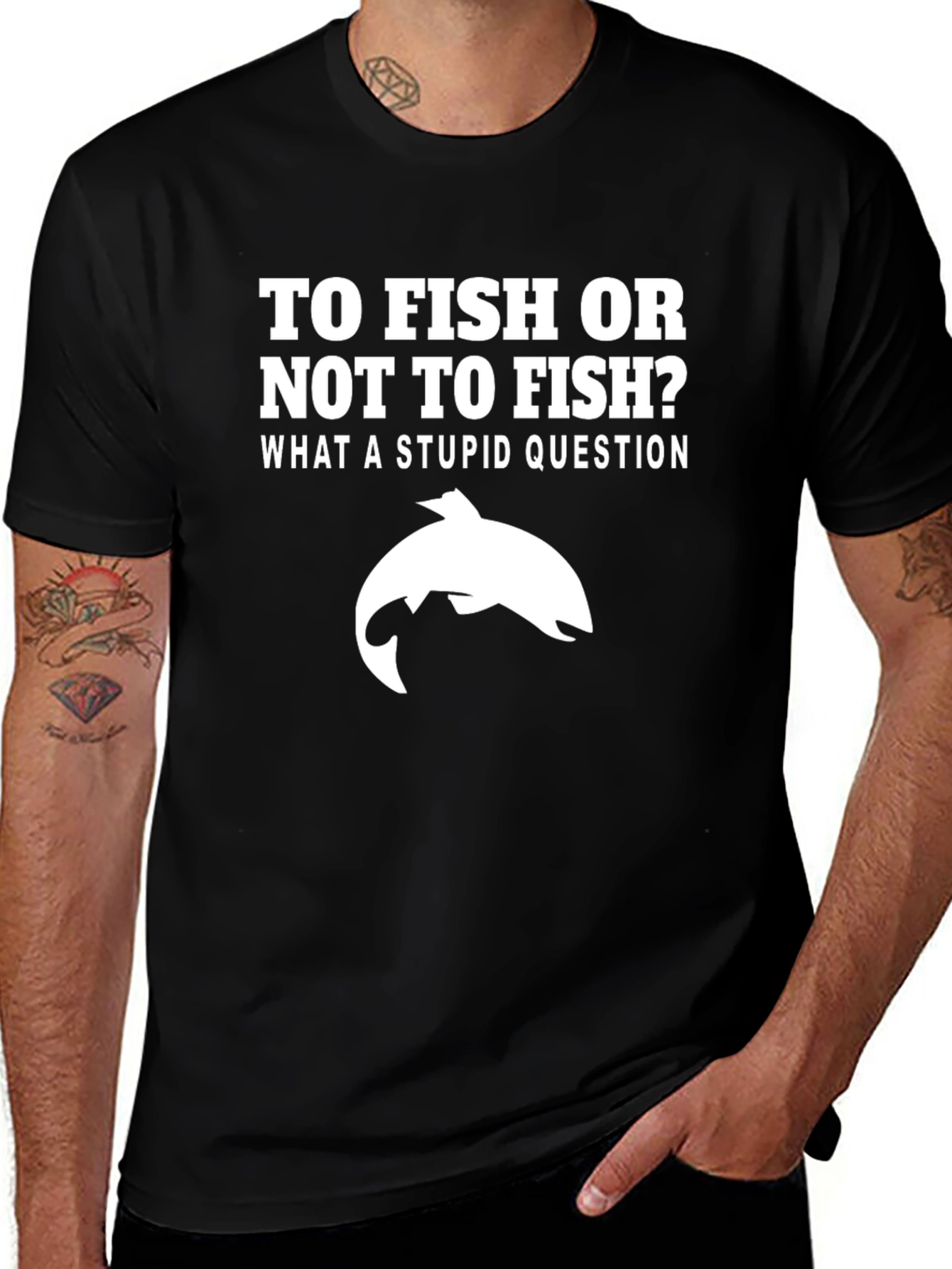 Variant 30 of Funny Fishing T-Shirt: To Fish Or Not To Fish?