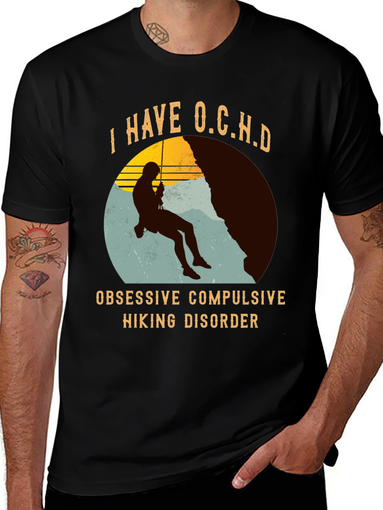 Variant 28 of Funny Hiking T-Shirt - Obsessive Compulsive Hiking Disorder