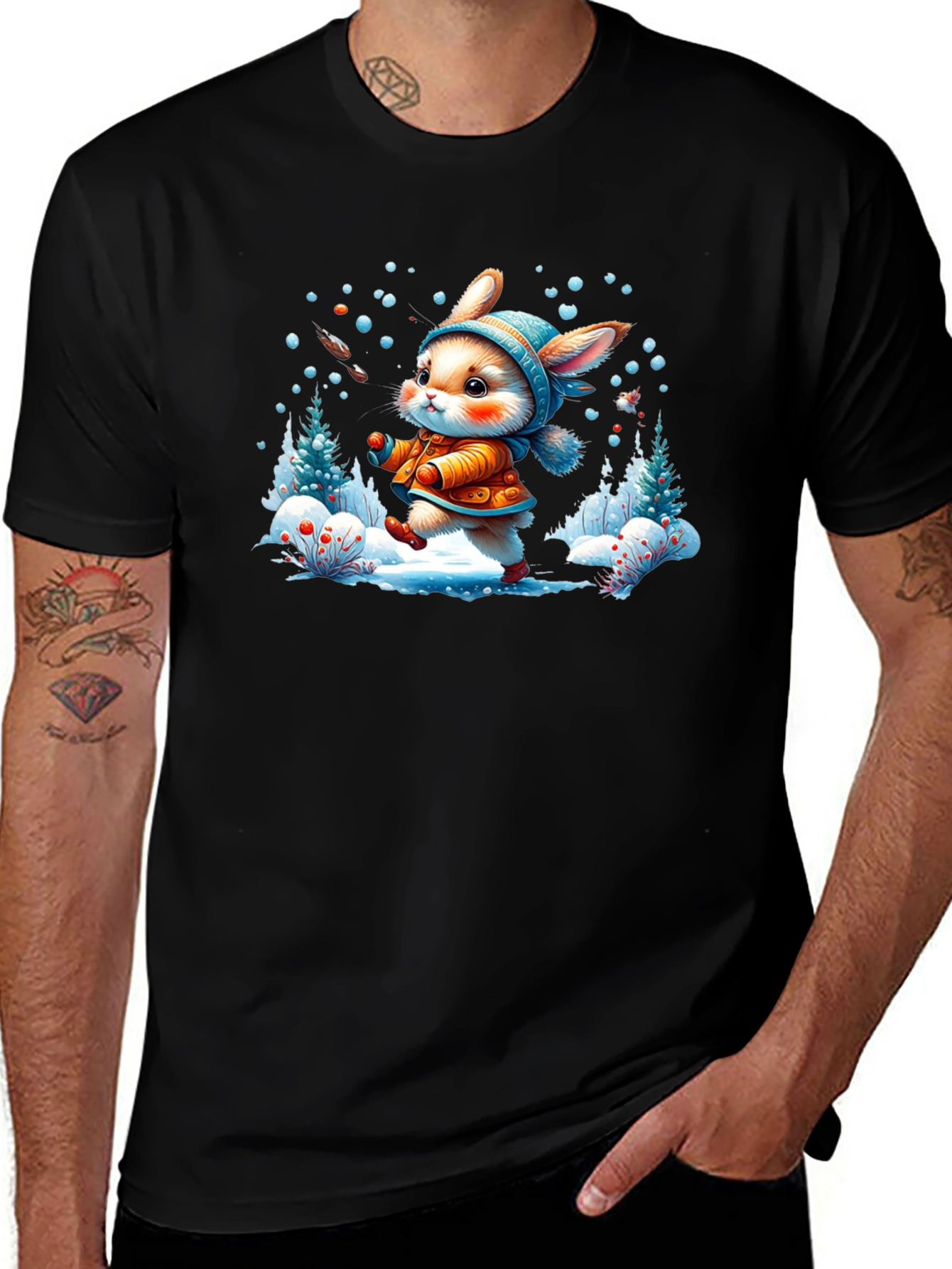 Variant 8 of Winter Rabbit T-Shirt
