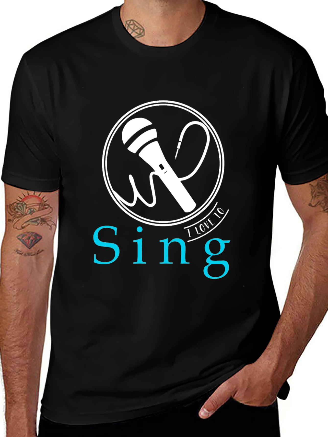 Sing T-Shirt - Microphone Graphic Tee
