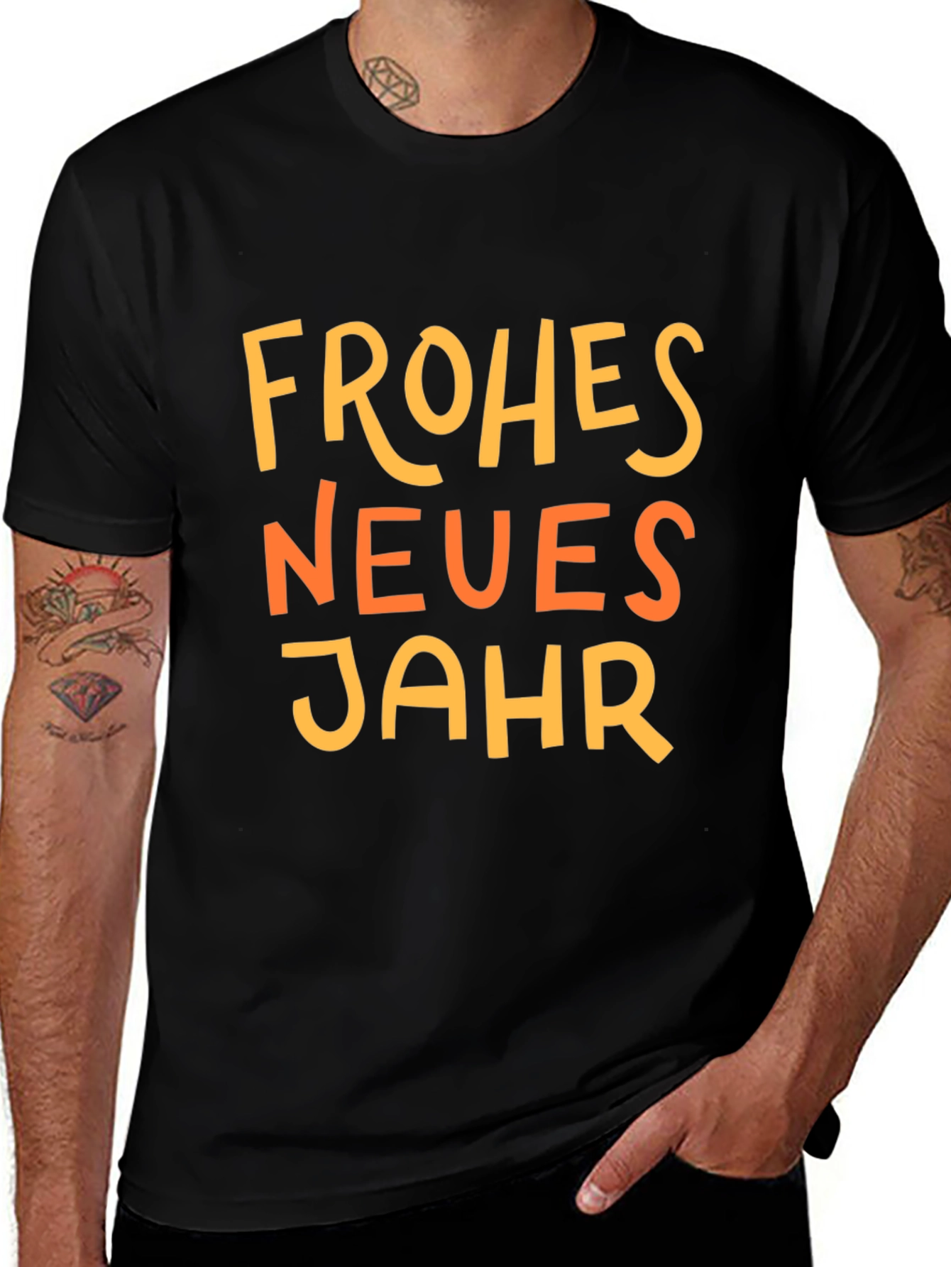 Frohes Neues Jahr T-Shirt, Happy New Year Shirt, Holiday Tee