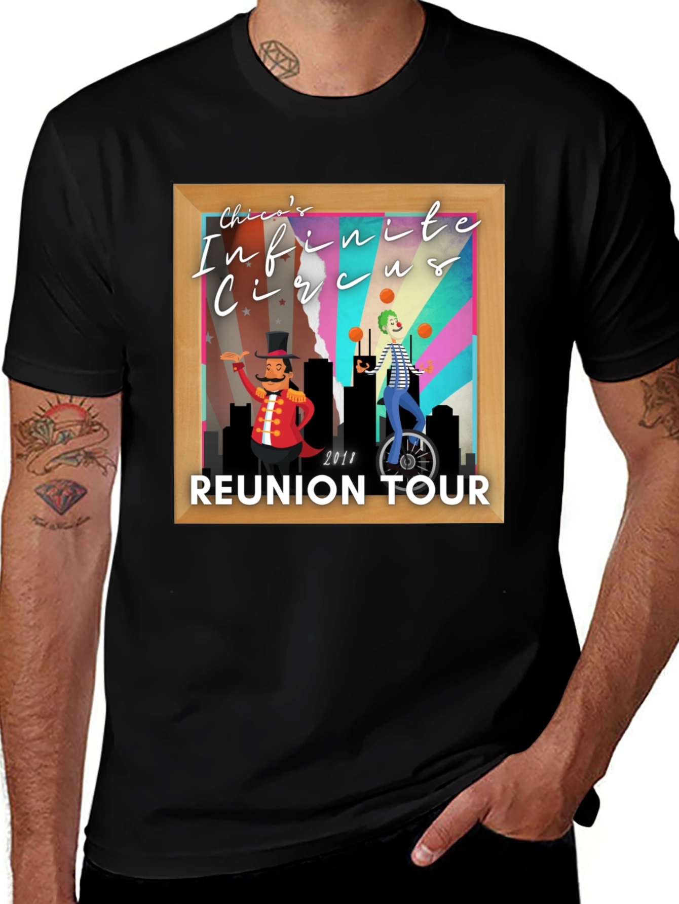 Chico's Infinite Circus Reunion Tour Black T-Shirt