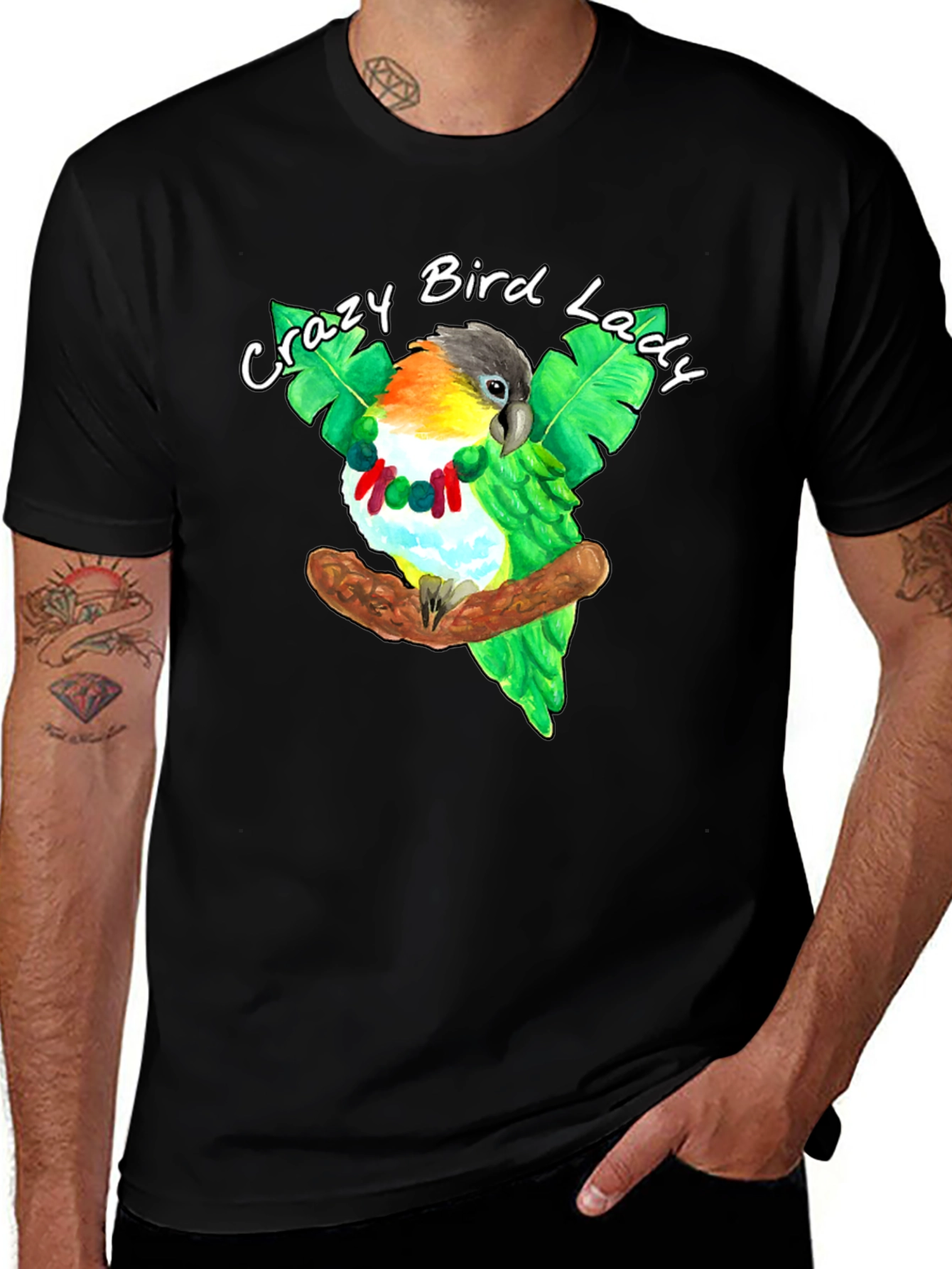 Crazy Bird Lady Graphic Tee