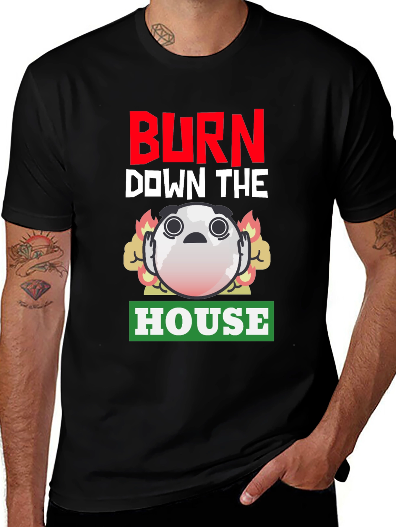 Variant 26 of Burn Down The House Graphic T-Shirt
