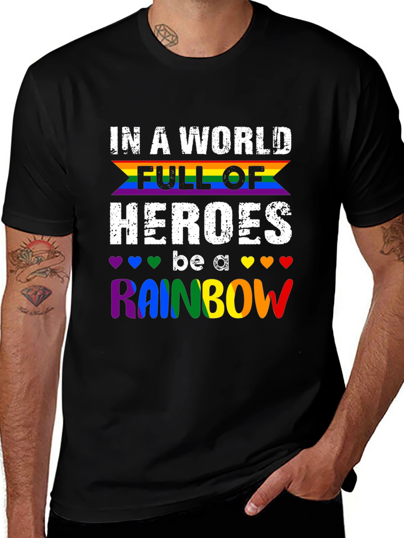 Variant 19 of Be A Rainbow T-Shirt - Pride LGBTQ+ Apparel
