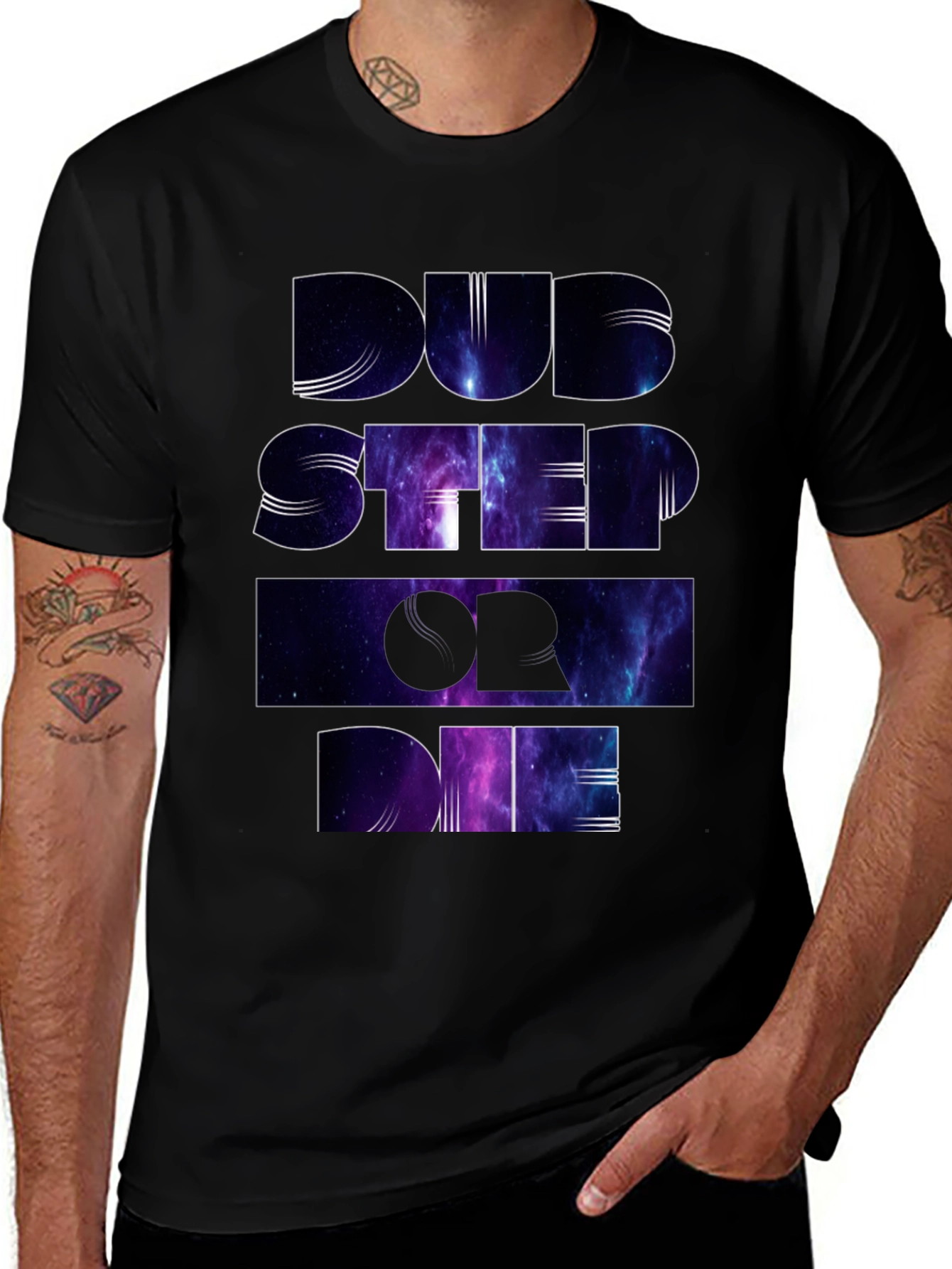 Variant 2 of Dubstep or Die Galaxy T-Shirt