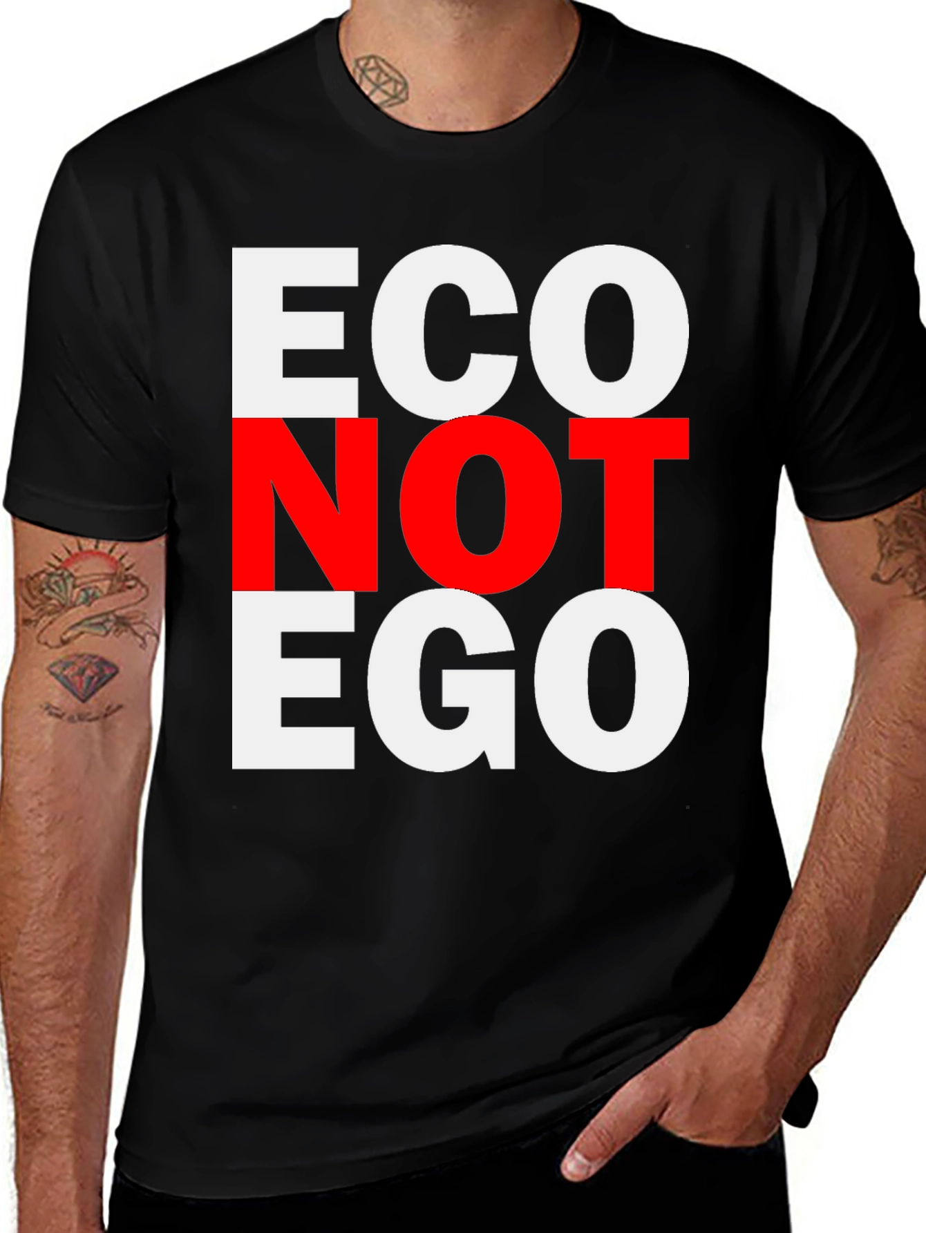 Eco Not Ego Graphic Tee - Unisex T-Shirt