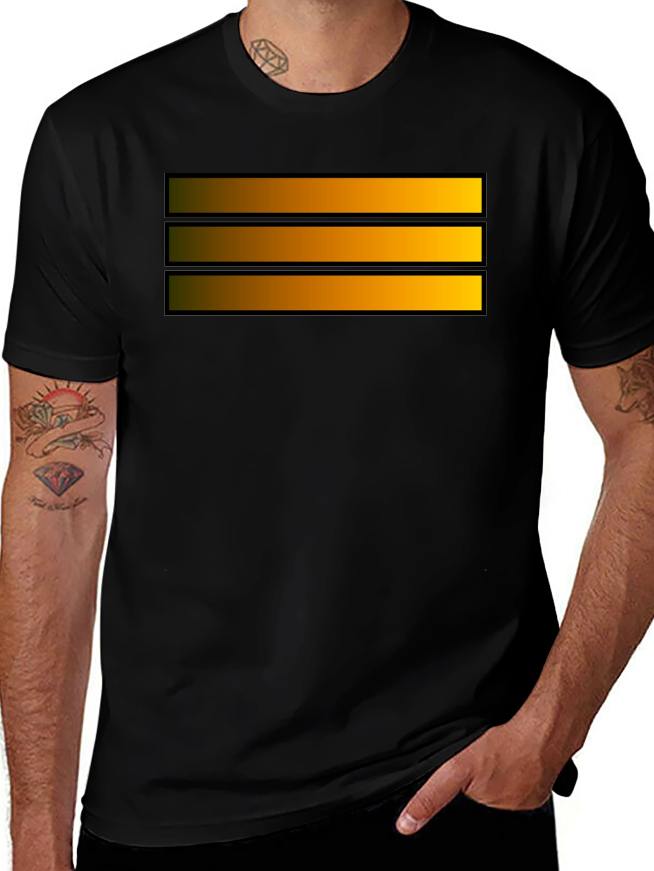 Variant 2 of Striped Graphic Tee - Casual Style